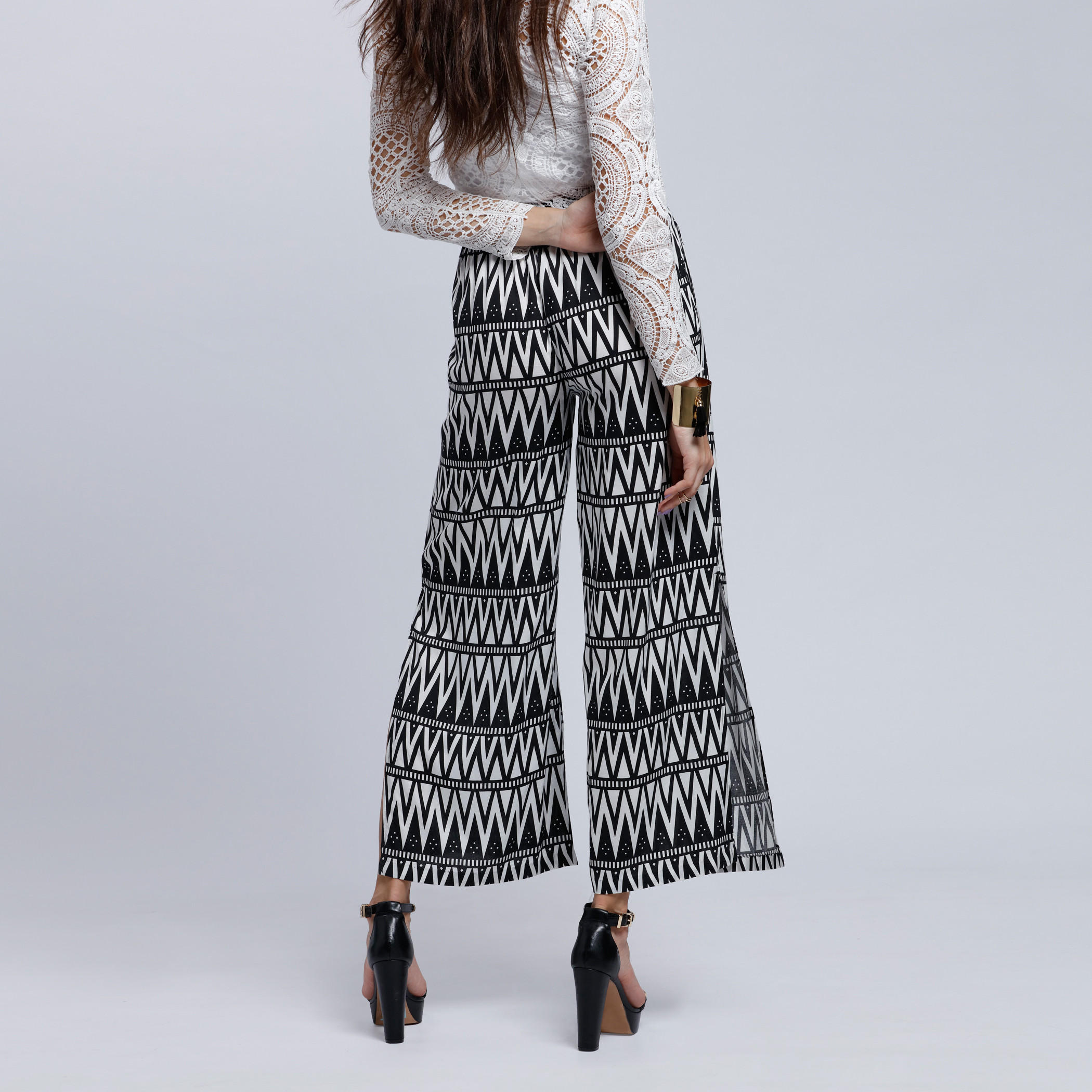 Printed Palazzo Pants with Elasticised Waistband -women-clothing-bottoms-trousers-image-4