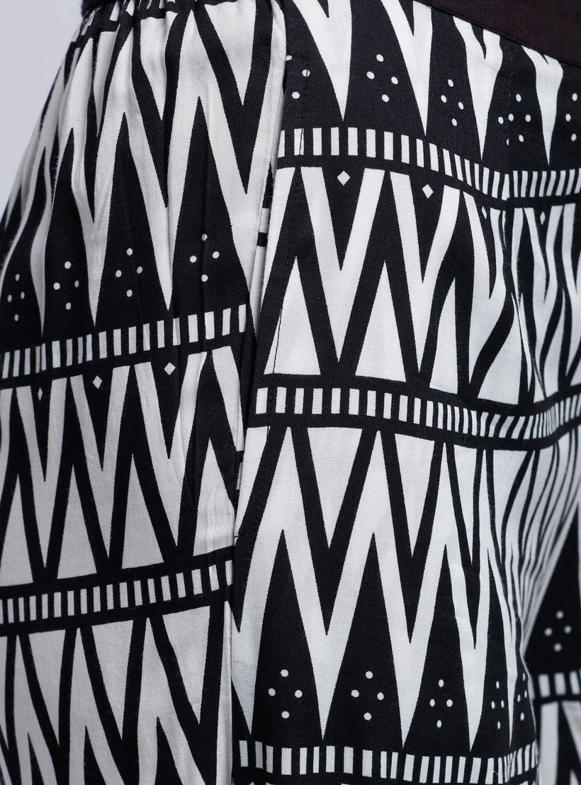 Printed Palazzo Pants with Elasticised Waistband -women-clothing-bottoms-trousers-image-2