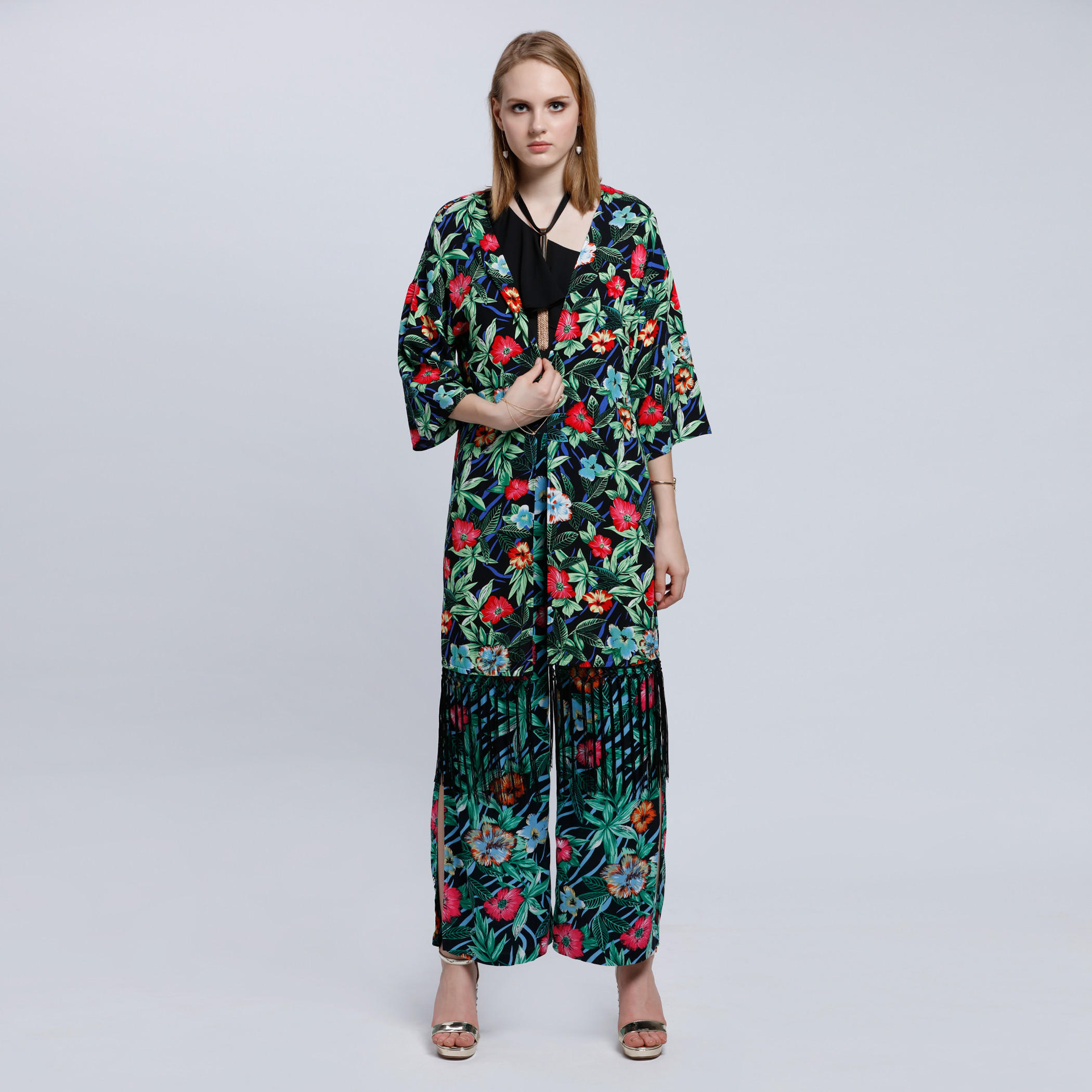 Printed Long Sleeves Shrug with Open Front-women-winterwear-cardigansandjumpers-cardigans-image-5