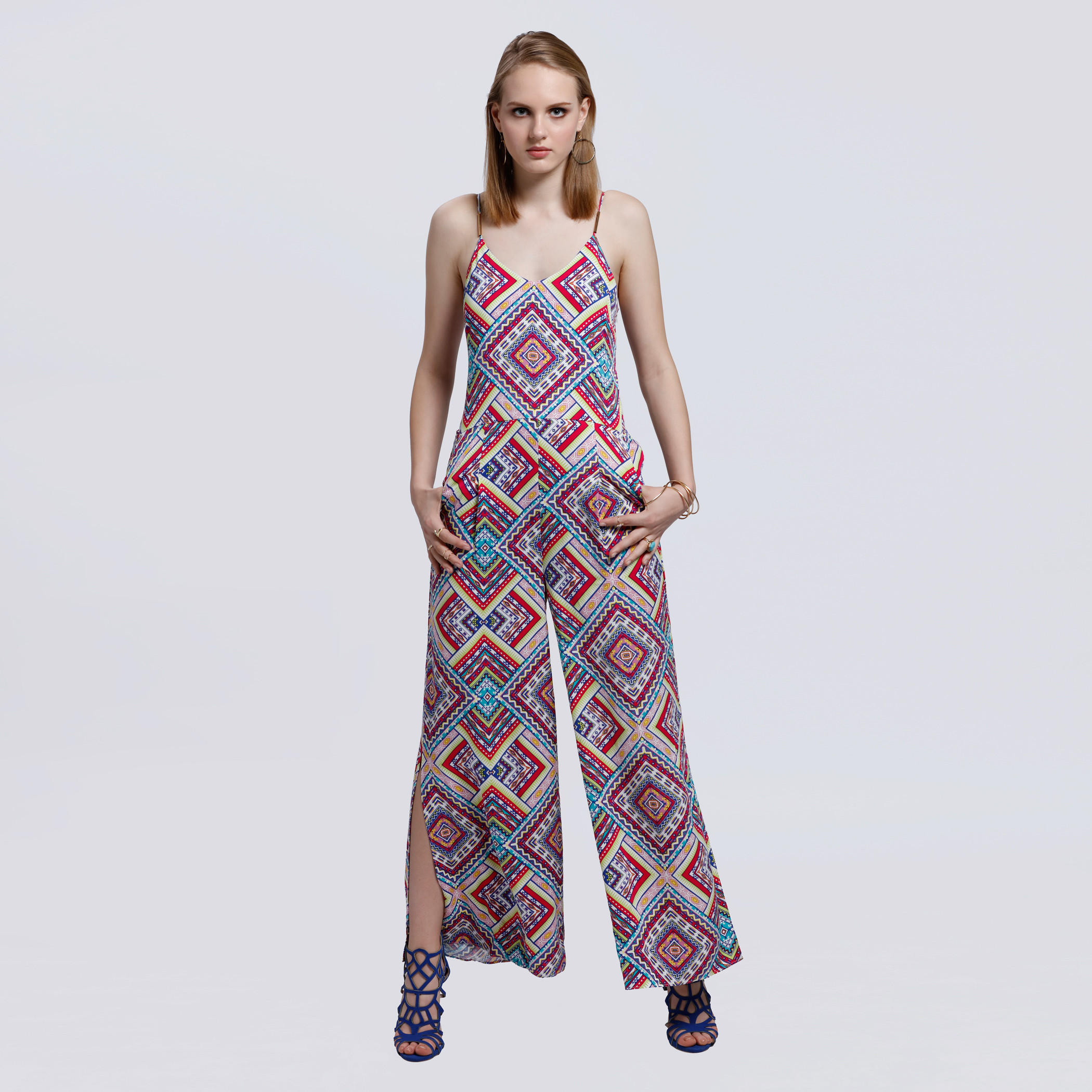 Printed Wide Leg Jumpsuit with Spaghetti Straps-women-clothing-jumpsuits-image-1