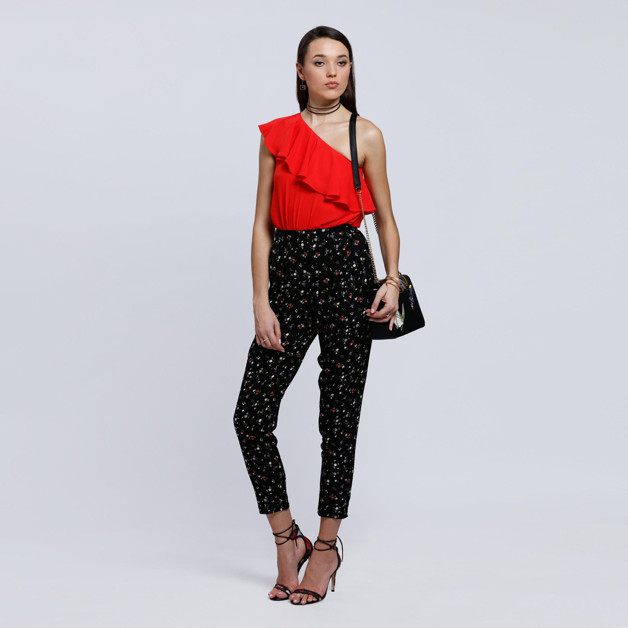 Printed Full Length Pants with Elasticised Waistband-women-clothing-bottoms-trousers-image-5