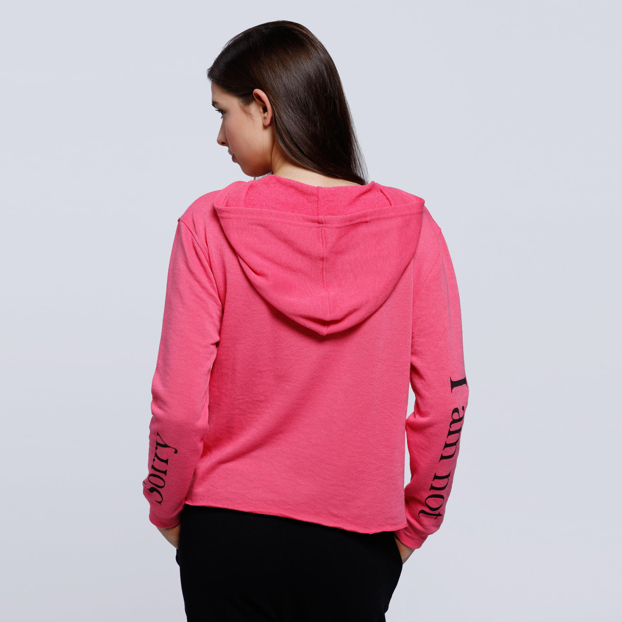 Printed T-Shirt with Hood and Long Sleeves-women-winterwear-hoodiesandsweatshirts-hoodies-image-7