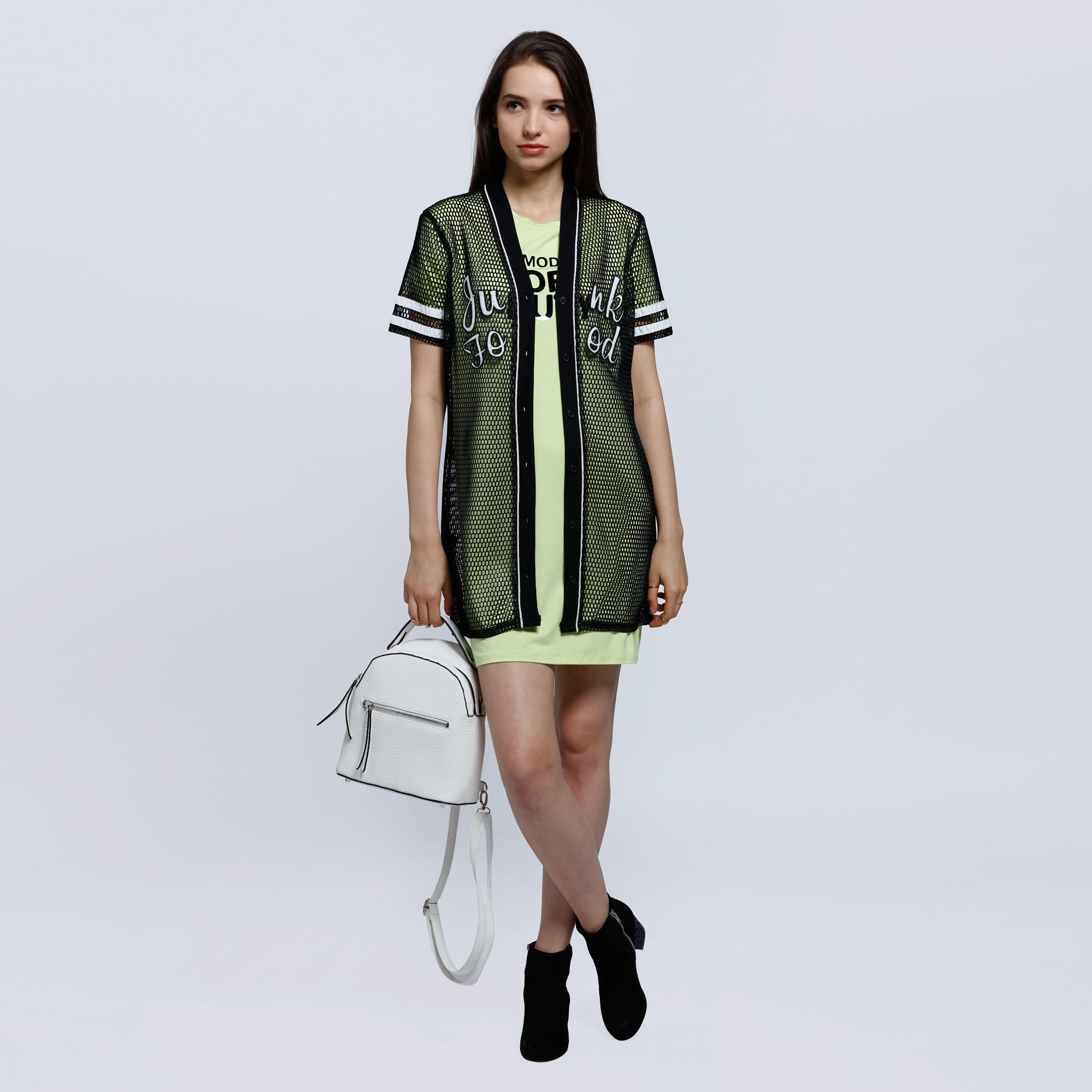 Midi T-shirt Dress with Short Sleeves-women-clothing-dresses-image-5