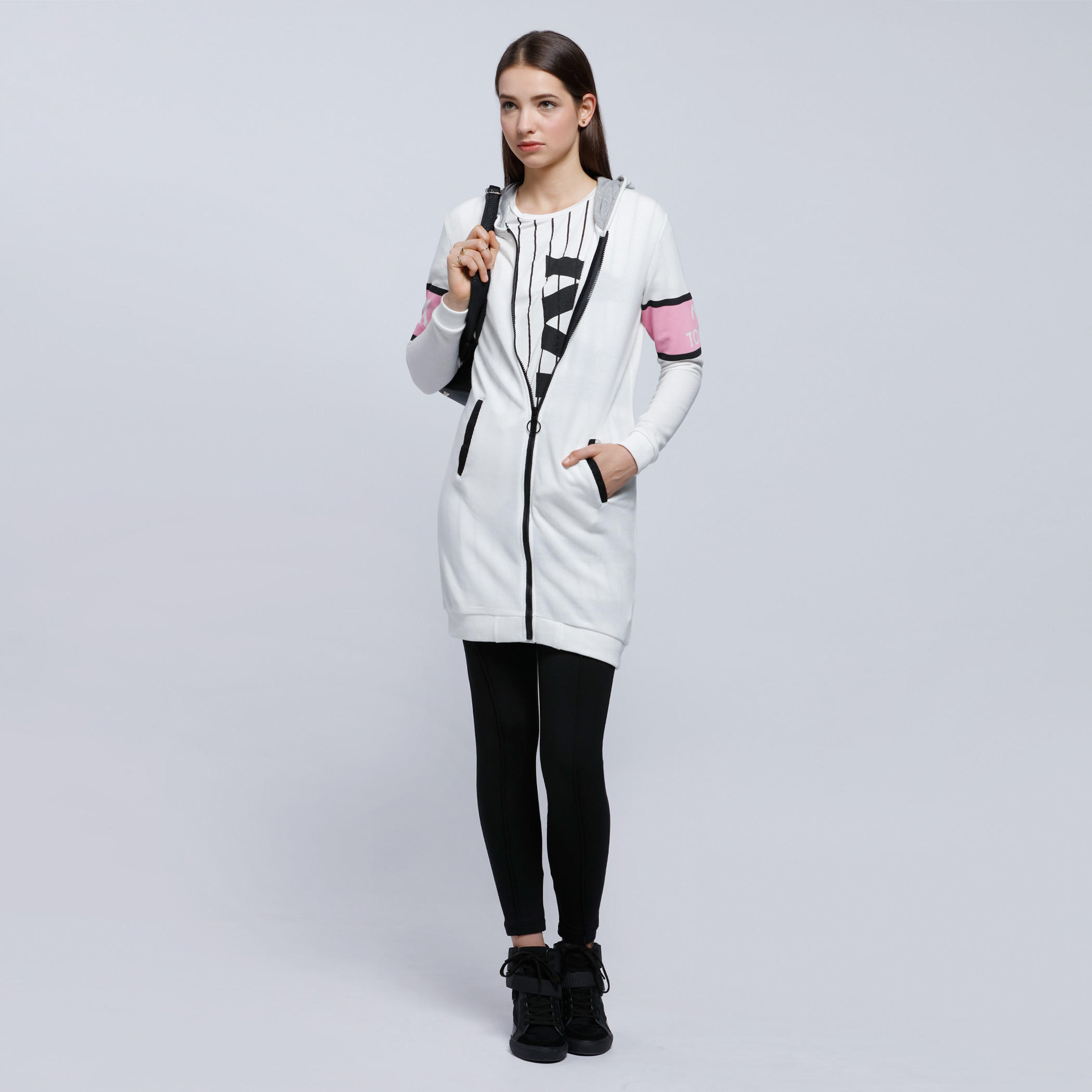 Hooded Bomber Jacket with Zip Closure and Long Sleeves-women-winterwear-coatsandjackets-jackets-image-5