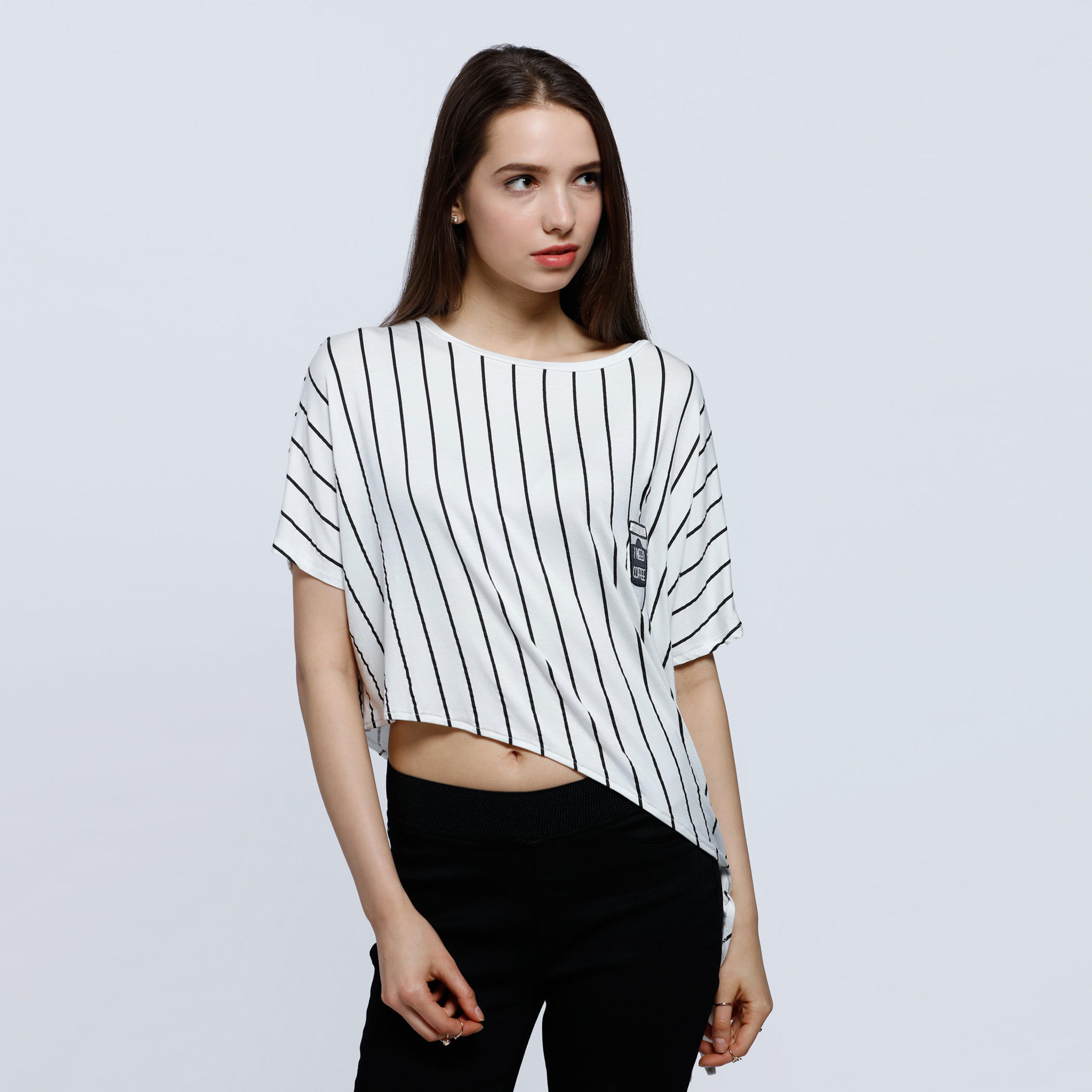 Printed Short Sleeves Bossy Top-women-clothing-shirtsandblouses-blouses-image-5