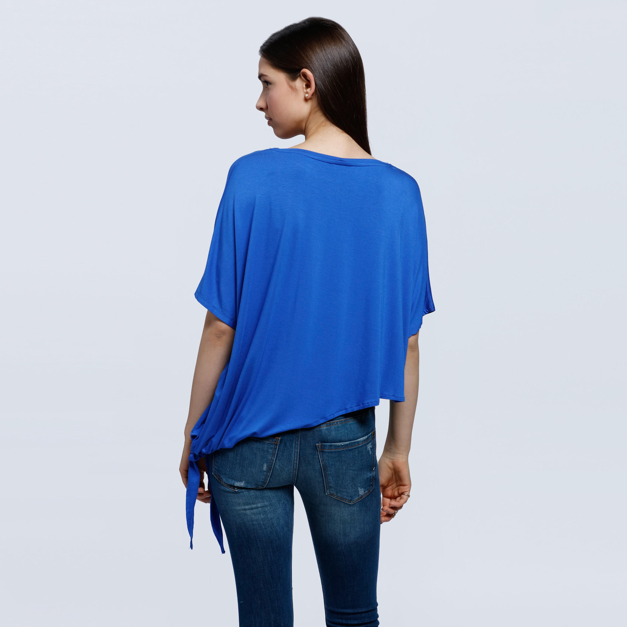 Graphic Print Side Tie Box Top-women-clothing-shirtsandblouses-blouses-image-2