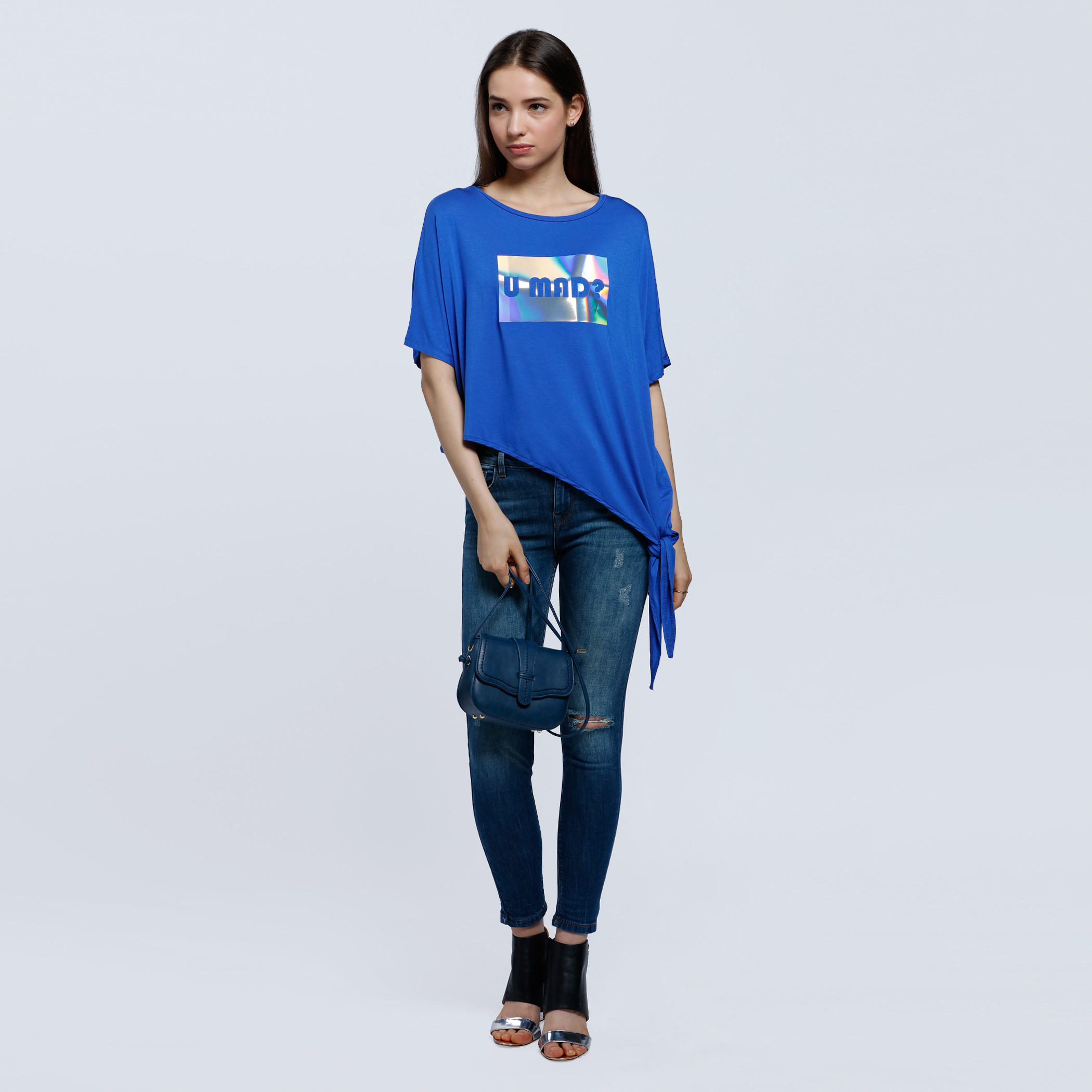 Graphic Print Side Tie Box Top-women-clothing-shirtsandblouses-blouses-image-5