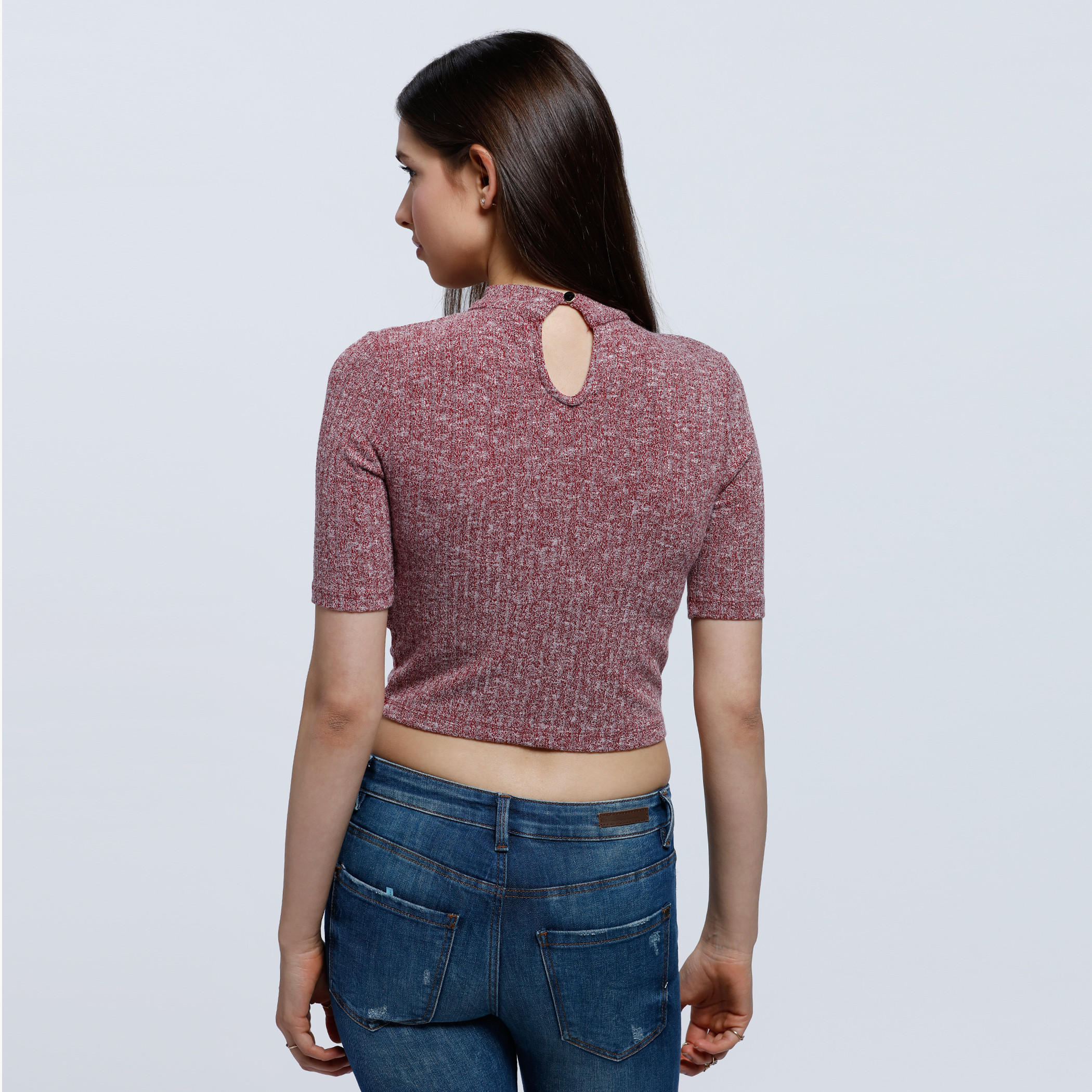 Ribbed Boxy Top with Short Sleeves-women-clothing-shirtsandblouses-blouses-image-2