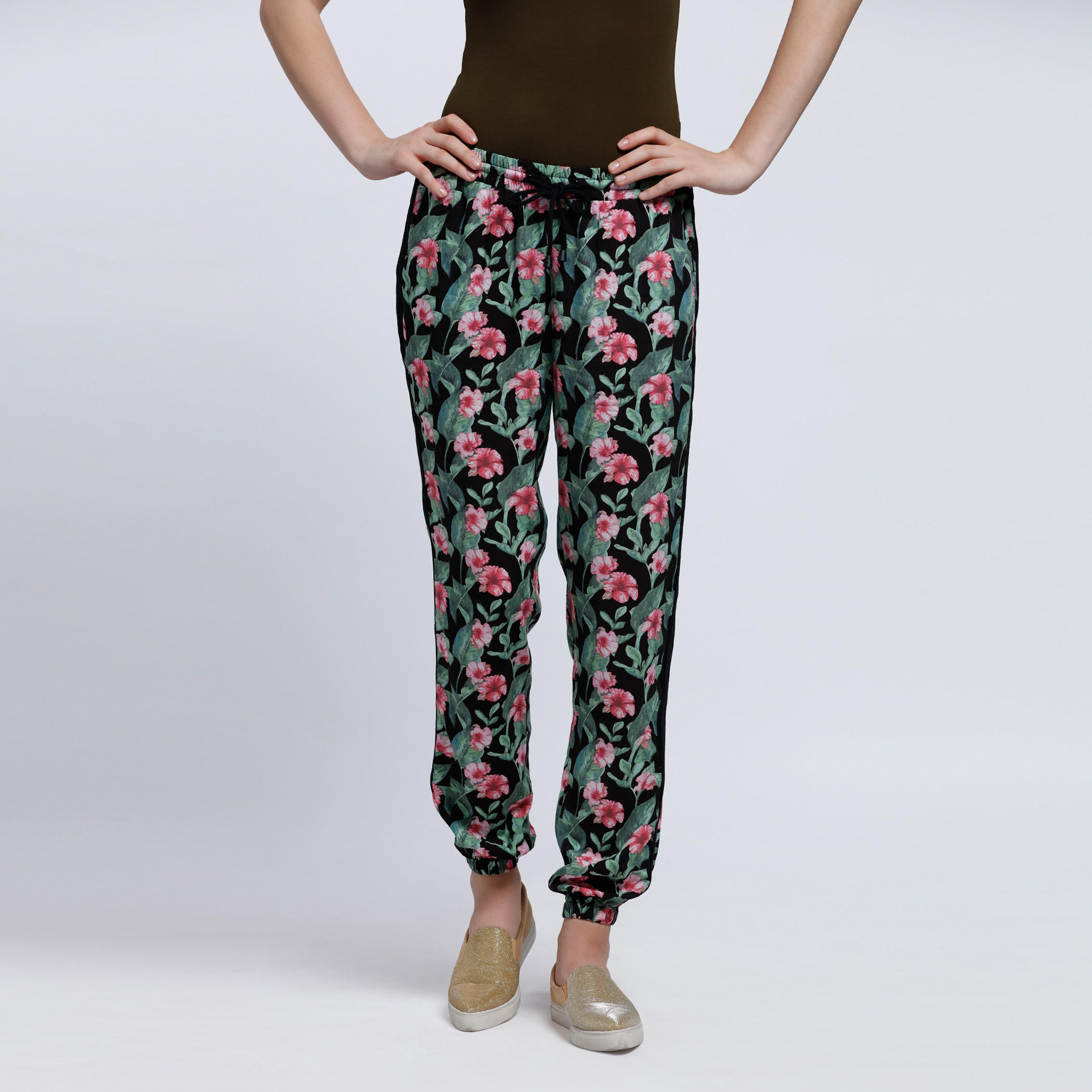 Printed Jog Pants with Elasticised Waistband-women-clothing-bottoms-joggers-image-1