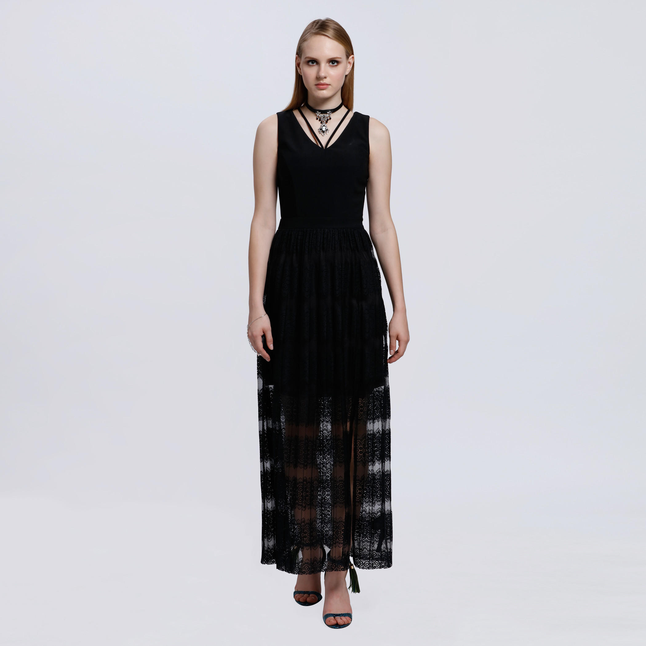 Round Neck Maxi Dress-women-clothing-dresses-image-1