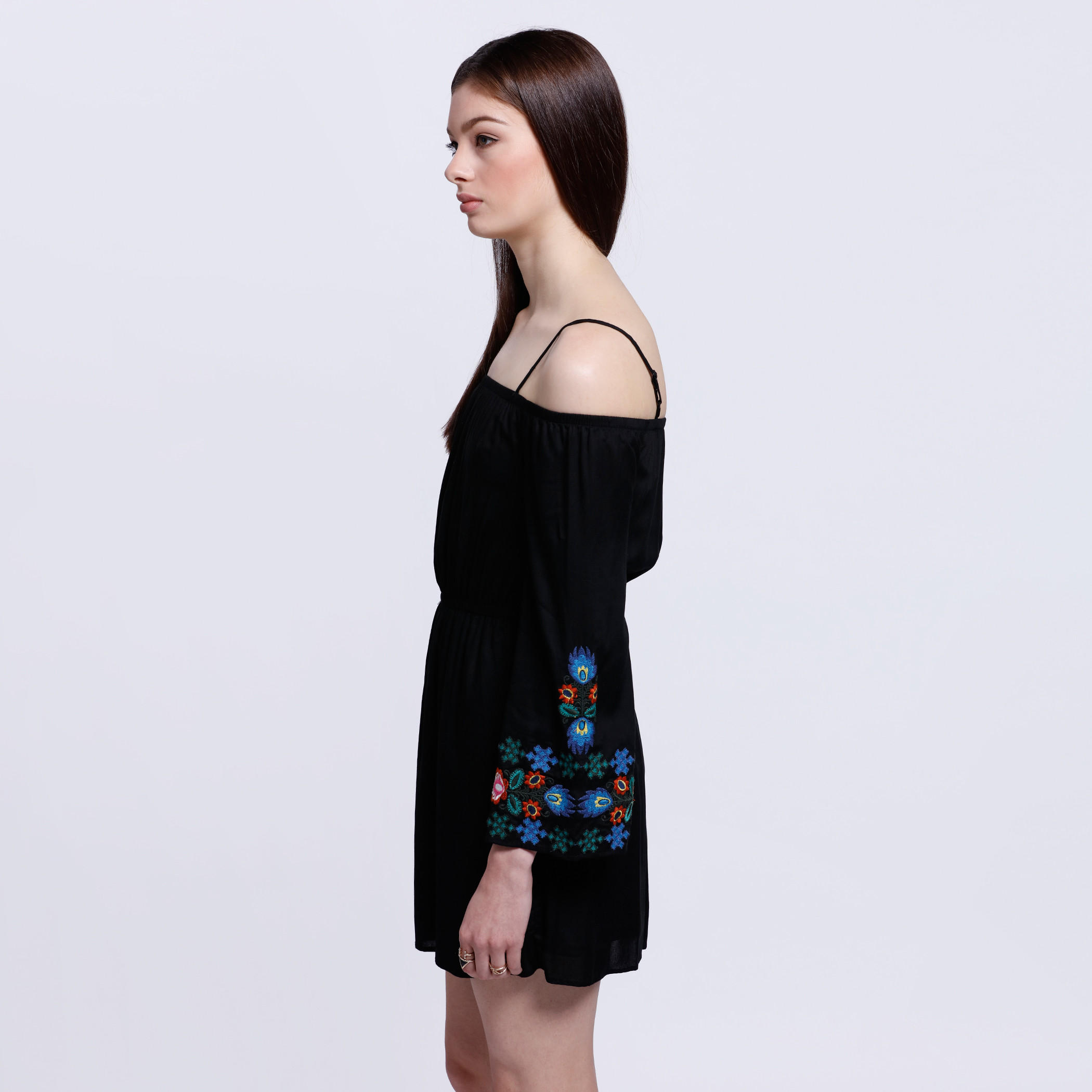 Drop Shoulder Dress with Long Sleeves-women-clothing-dresses-image-3