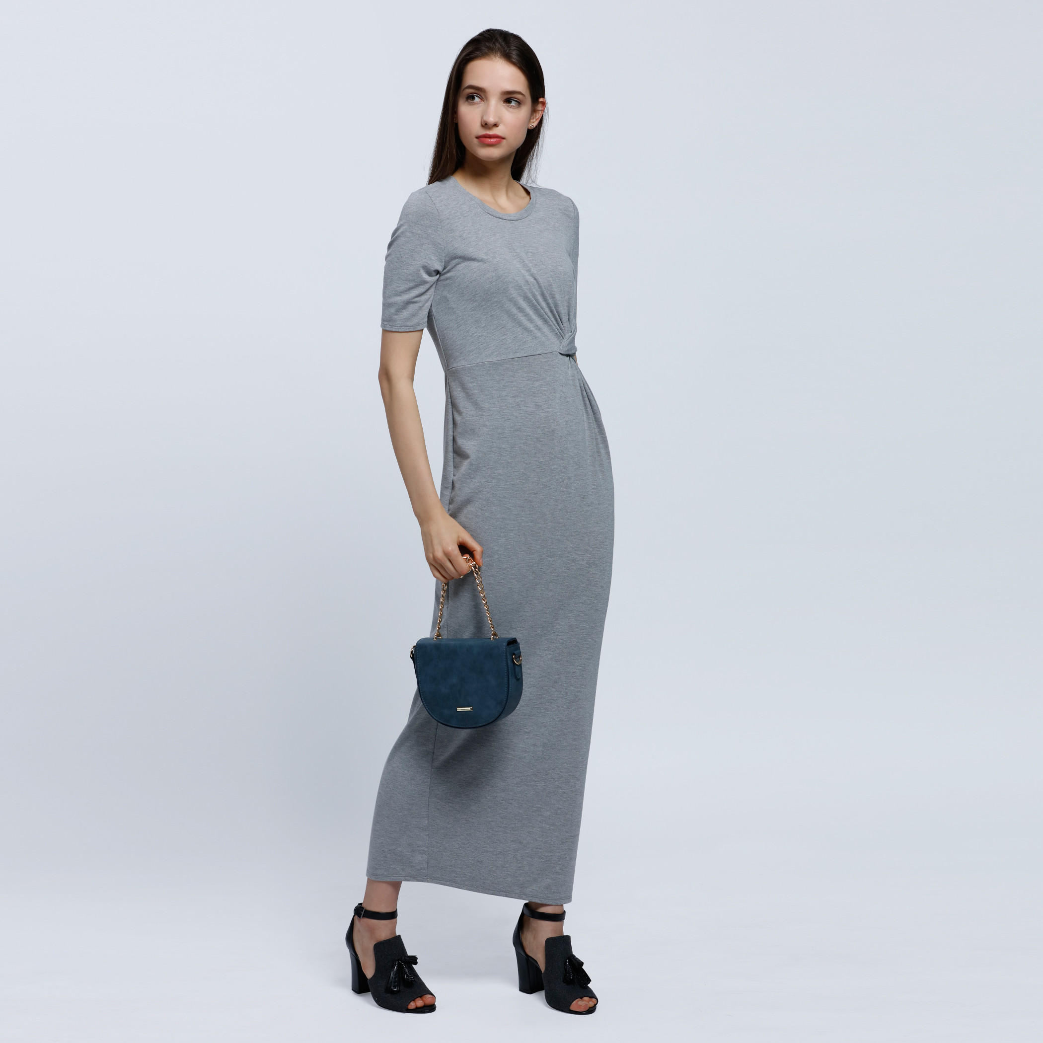 Maxi Dress with Short Sleeves-women-clothing-dresses-image-1