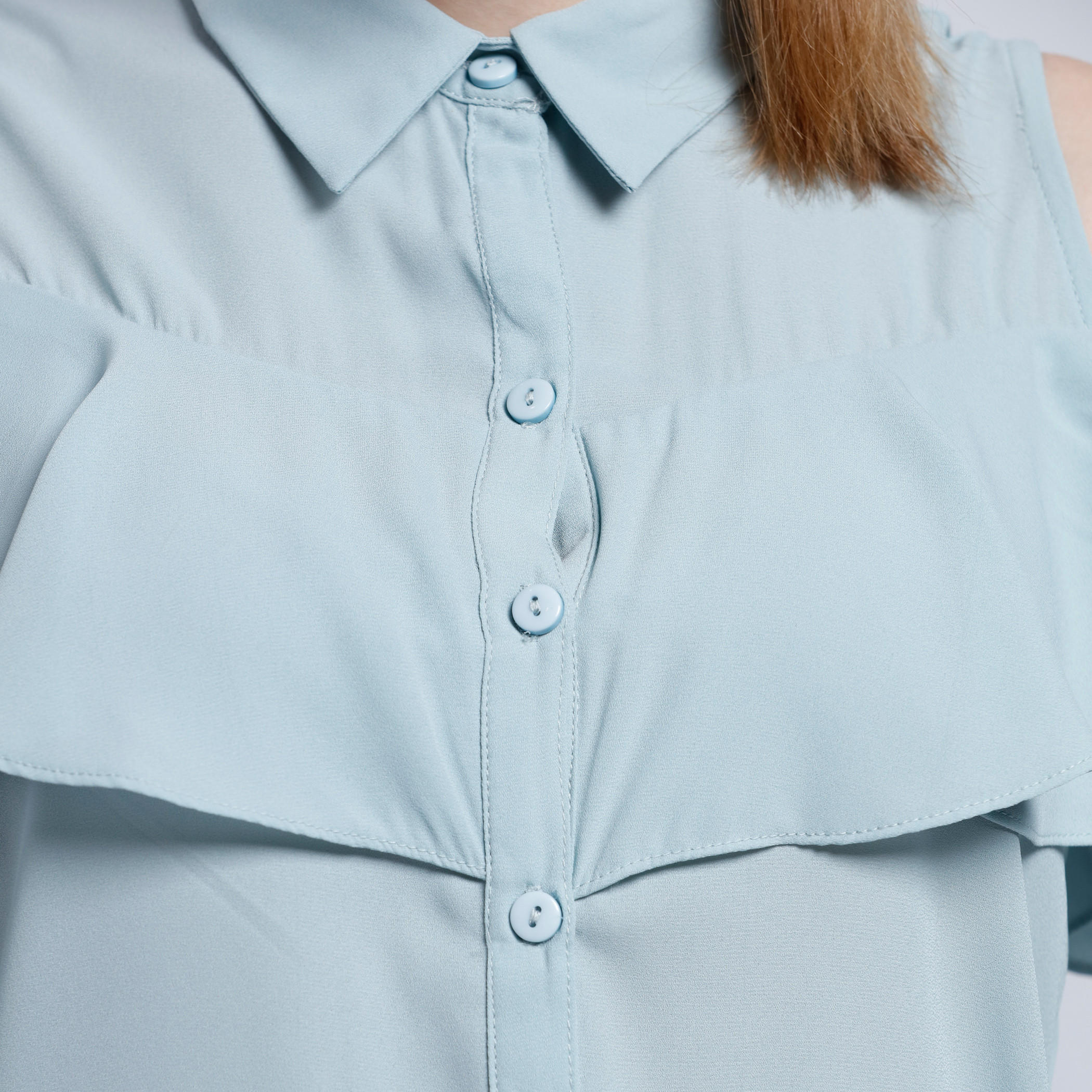 Cold Shoulder Shirt with Button Placket-women-clothing-shirtsandblouses-blouses-image-4