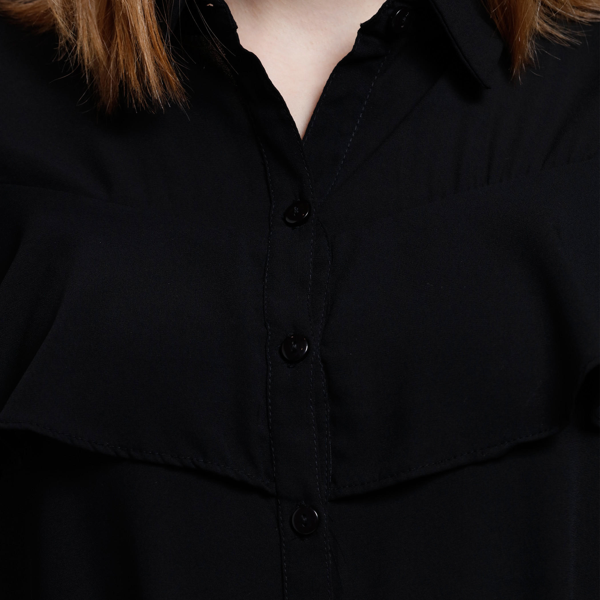 Cold Shoulder Shirt with Button Placket-women-clothing-shirtsandblouses-blouses-image-9