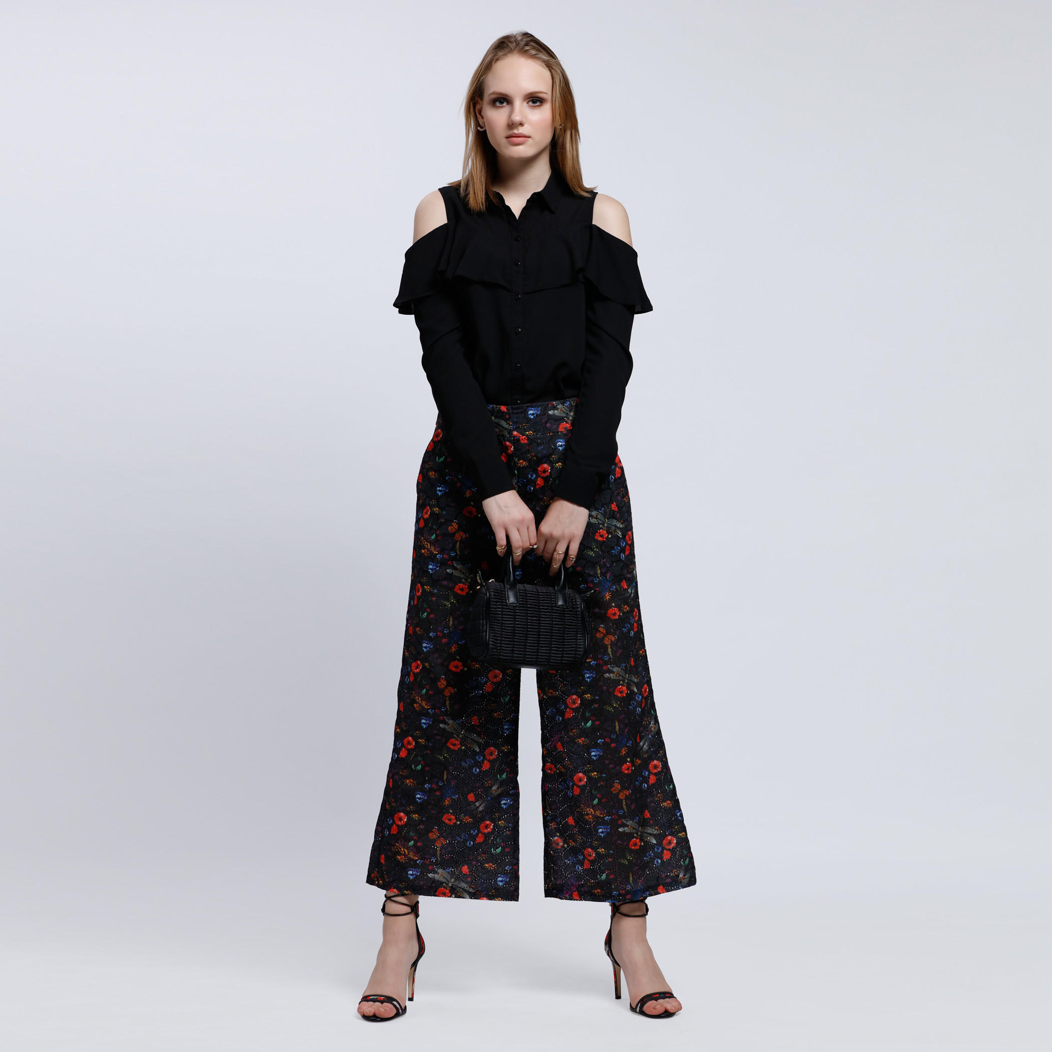 Cold Shoulder Shirt with Button Placket-women-clothing-shirtsandblouses-blouses-image-10