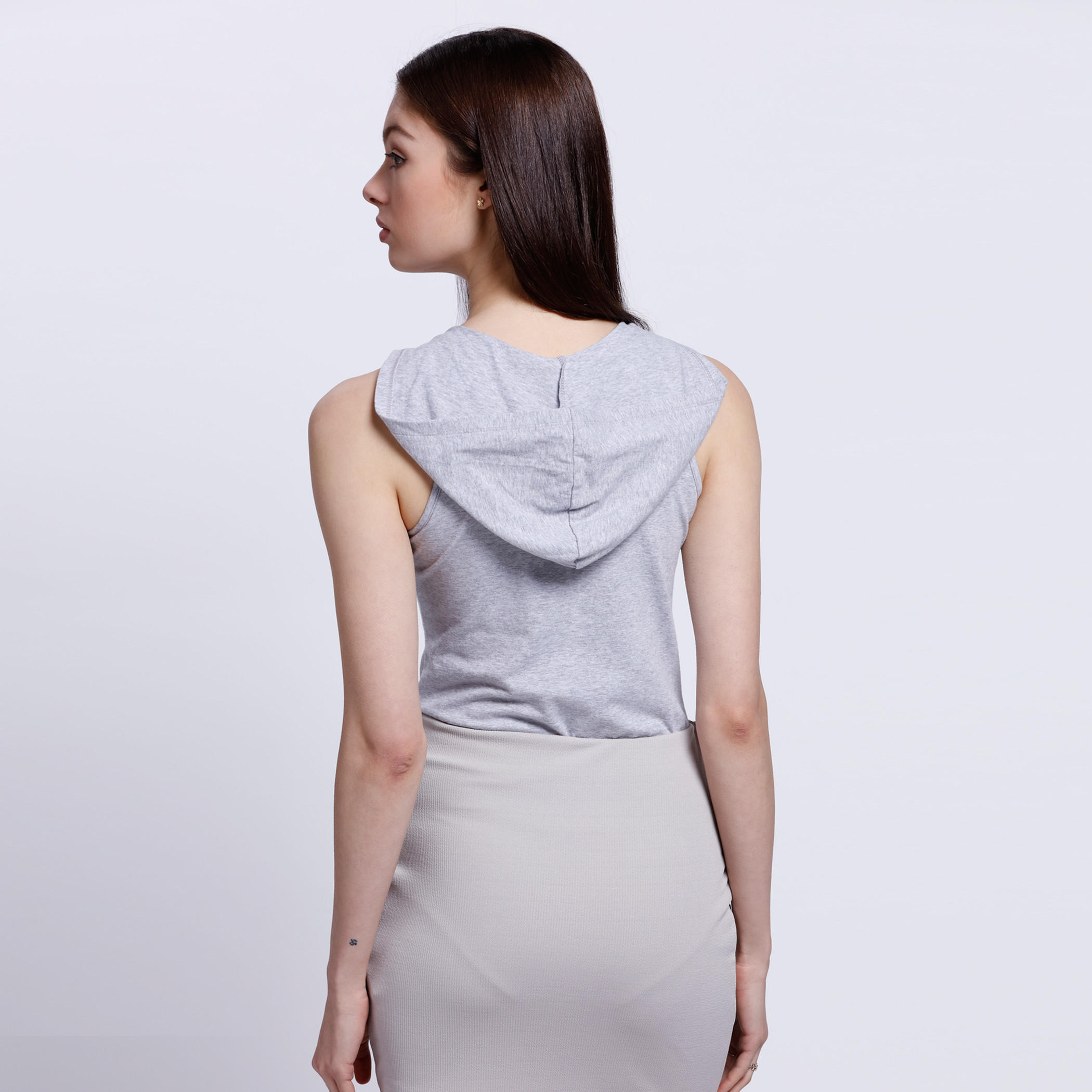 Sleeveless T-Shirt with Number Print and Hood-women-clothing-tshirts-image-2