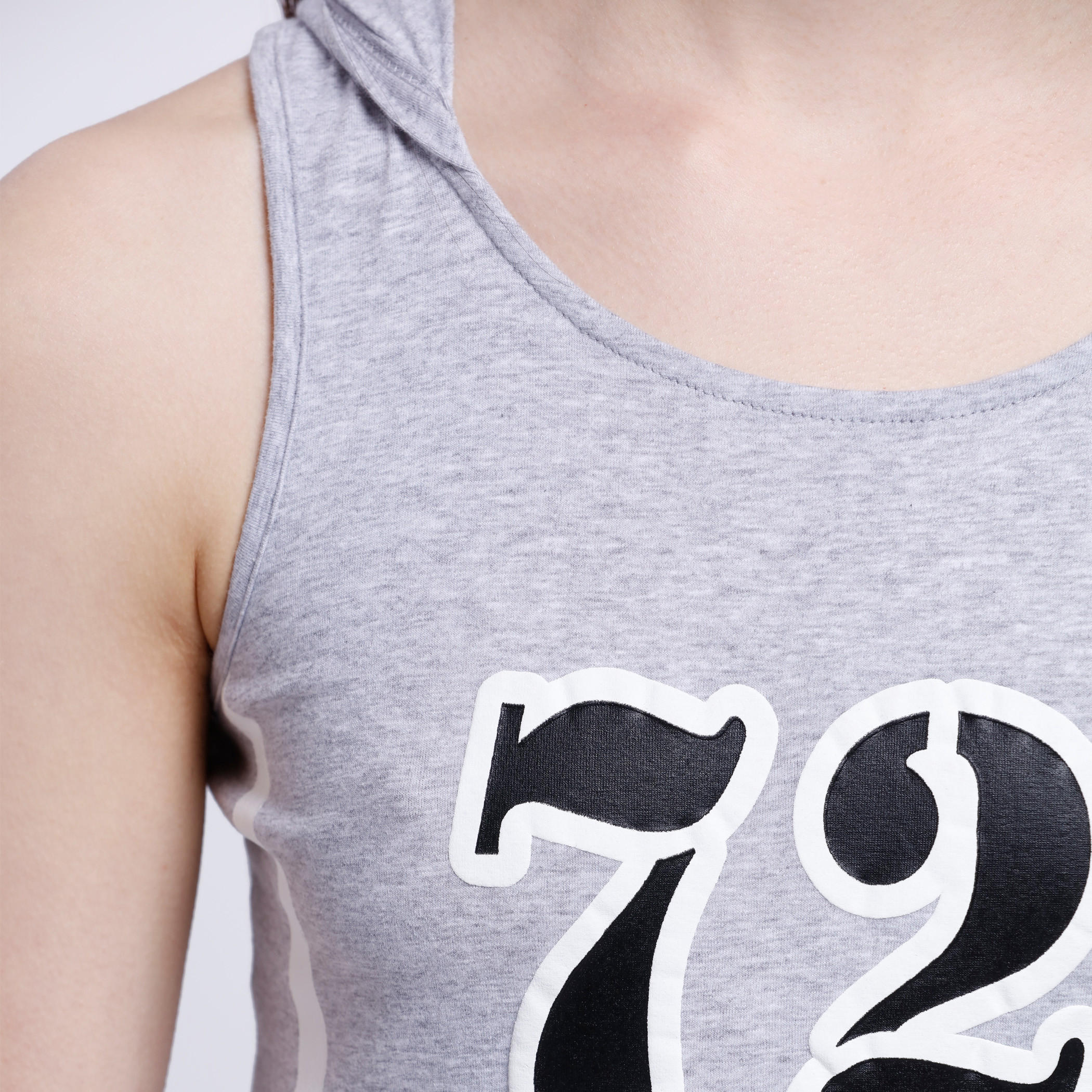 Sleeveless T-Shirt with Number Print and Hood-women-clothing-tshirts-image-4