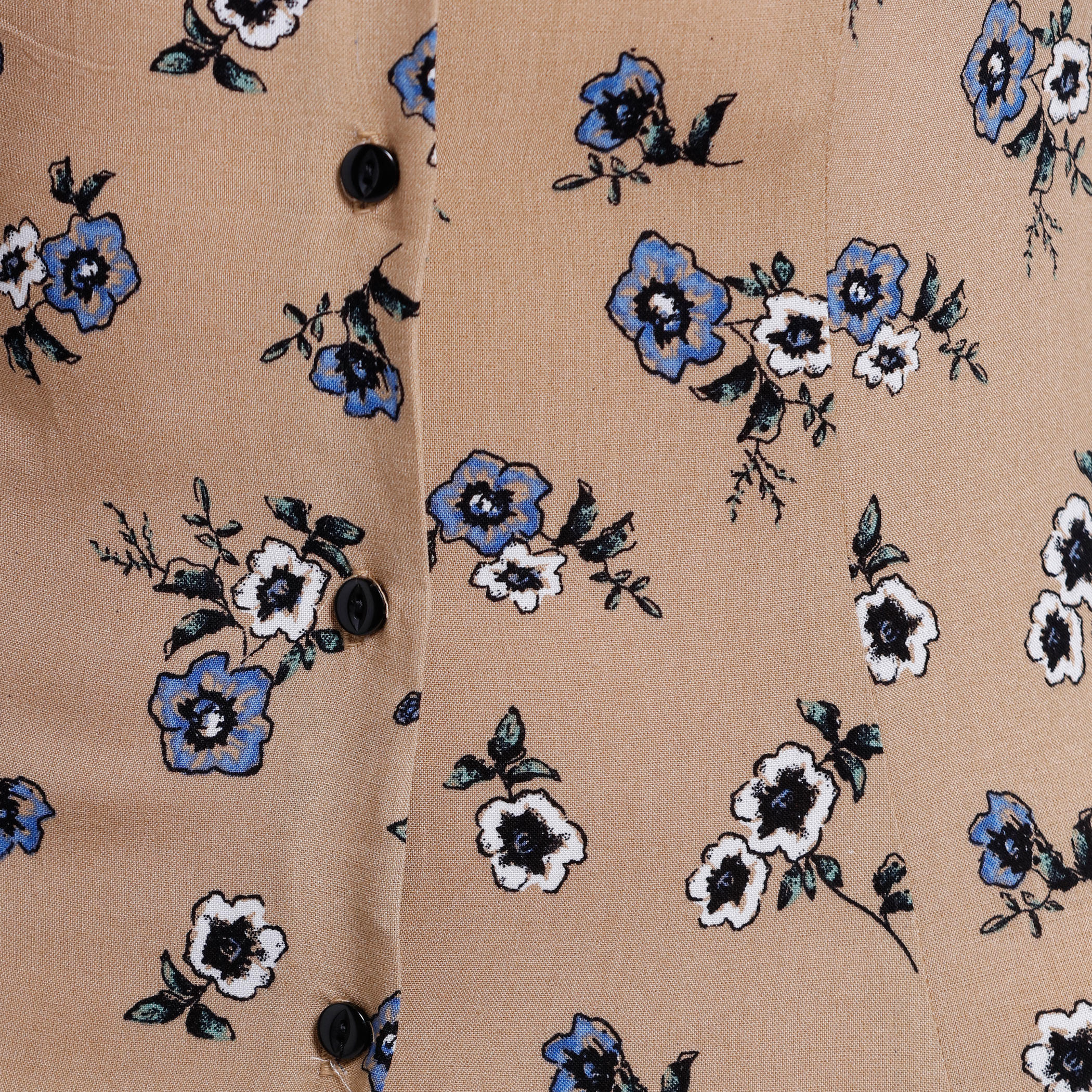 Floral Print Dress with Short Sleeves and Spread Collar-women-clothing-dresses-image-4