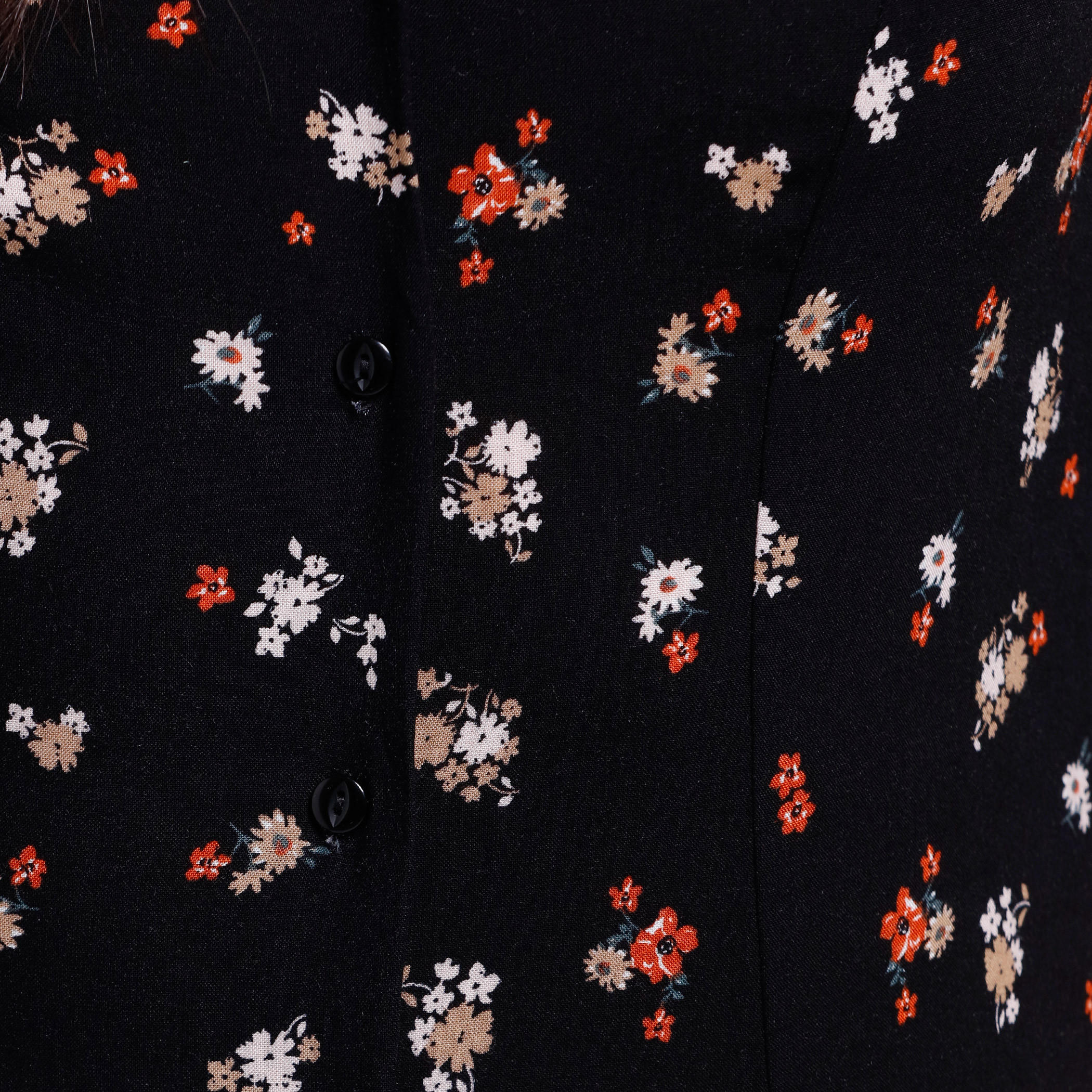 Floral Print Dress with Short Sleeves and Spread Collar-women-clothing-dresses-image-4