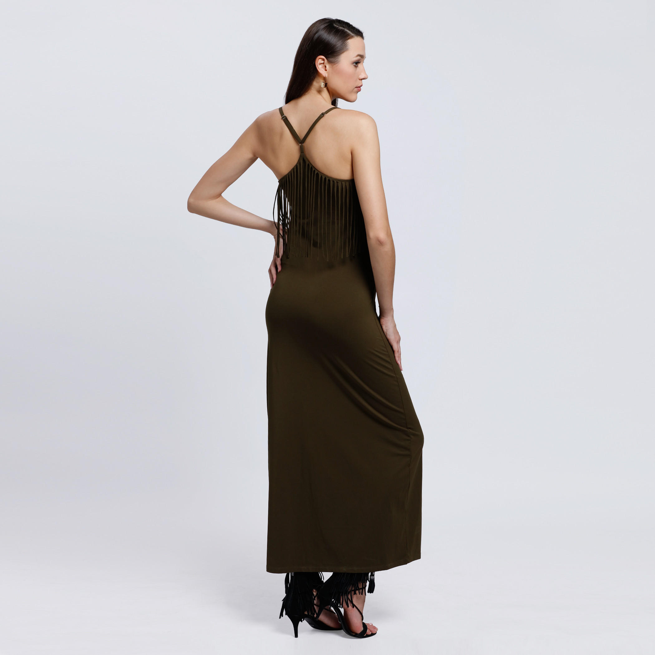Maxi Dress with Spaghetti Straps and Tassels-women-clothing-dresses-image-2