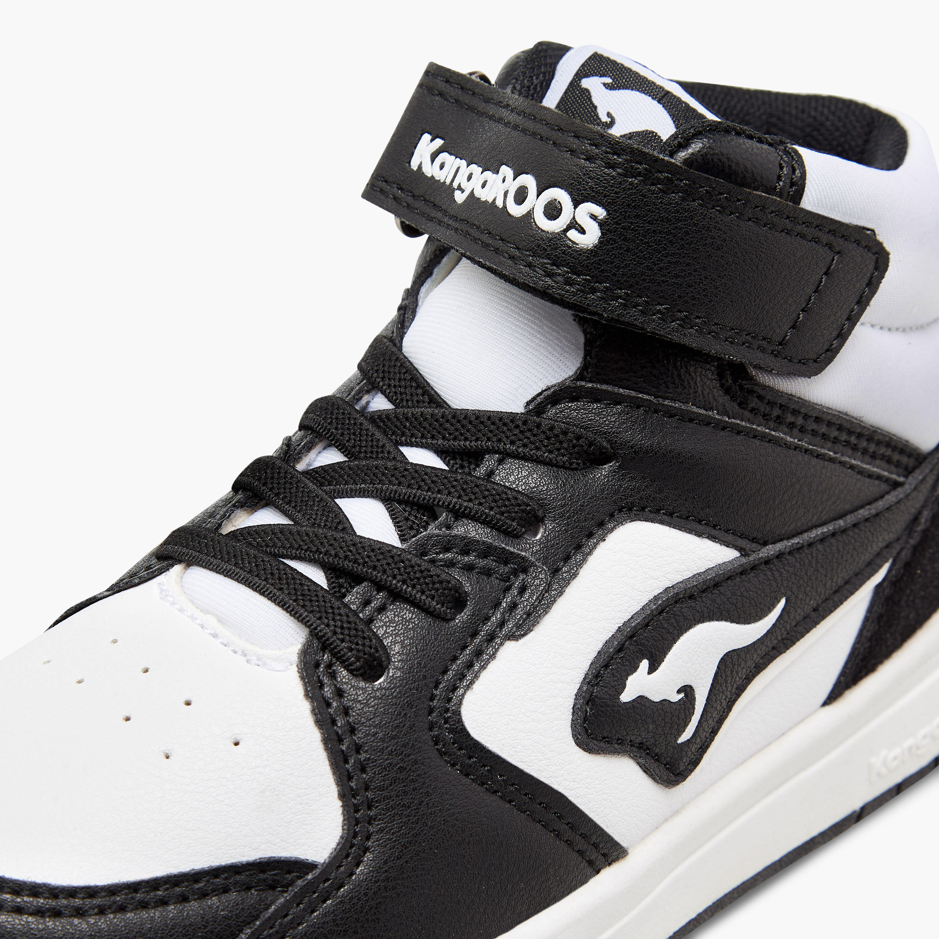KangaROOS Boys' Colourblock High Top Sneakers with Hook and Loop Closure-boys-shoes-sneakers-image-4