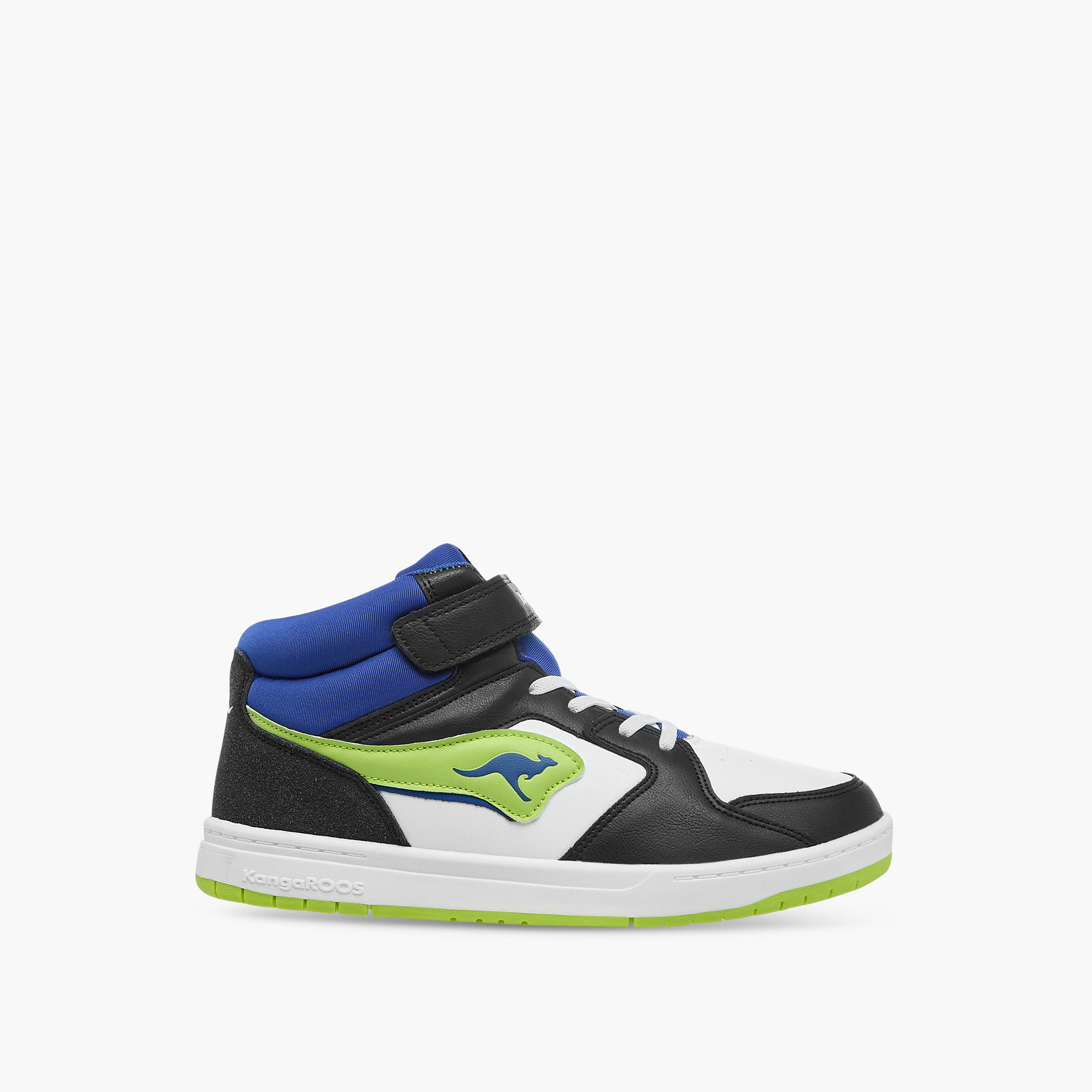 KangaROOS Women's Colourblock High Top Sneakers with Hook and Loop Closure-women-shoes-sneakers-image-3