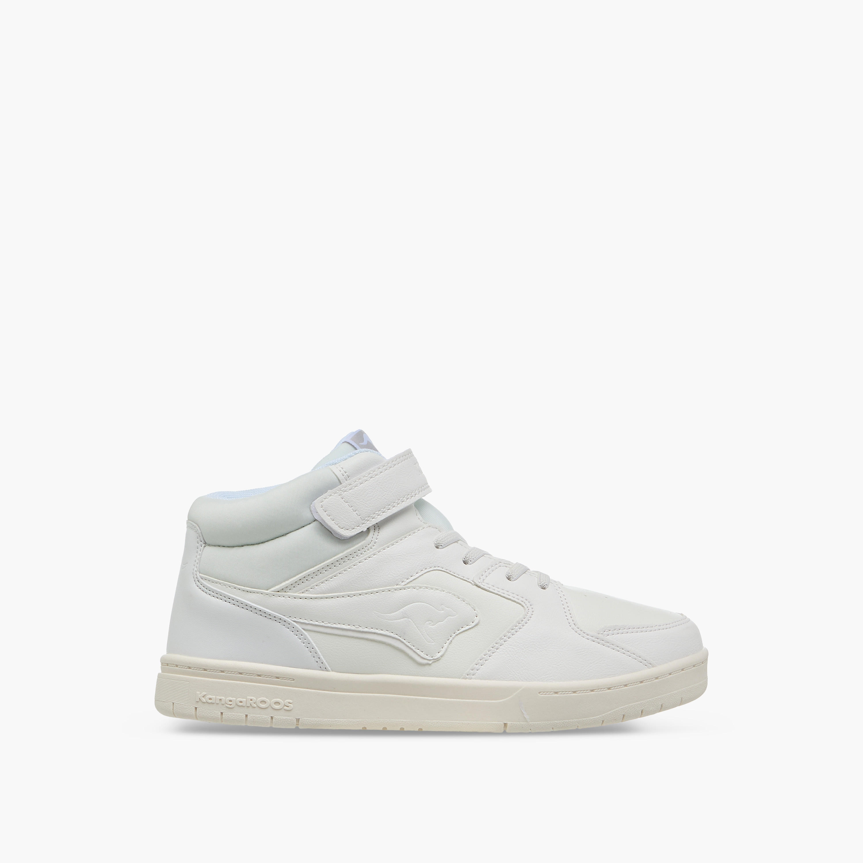 KangaROOS Women's Panelled High Top Sneakers with Hook and Loop Closure-women-shoes-sneakers-image-3
