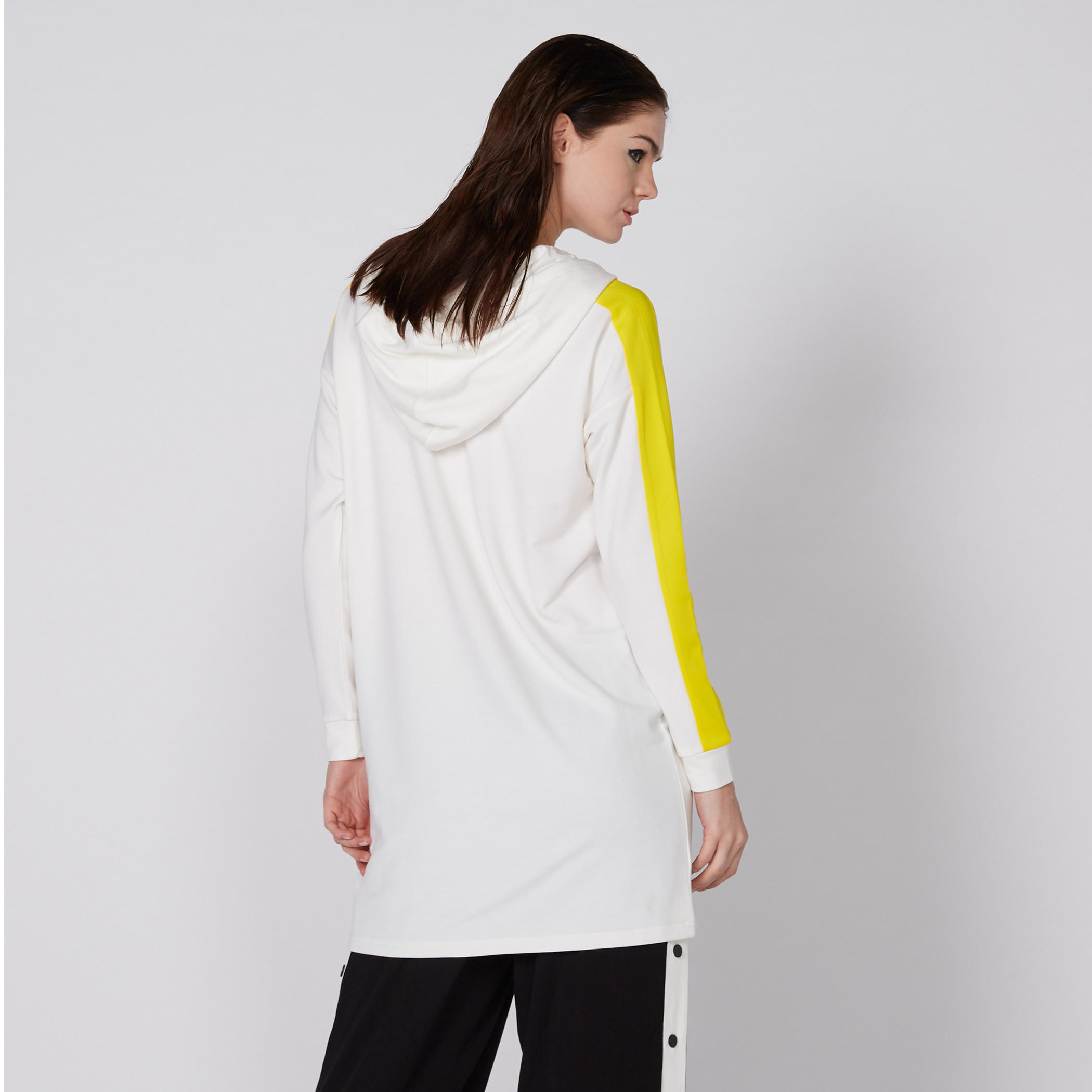 Printed Longline Jacket with Long Sleeves and Hood-women-winterwear-hoodiesandsweatshirts-hoodies-image-4