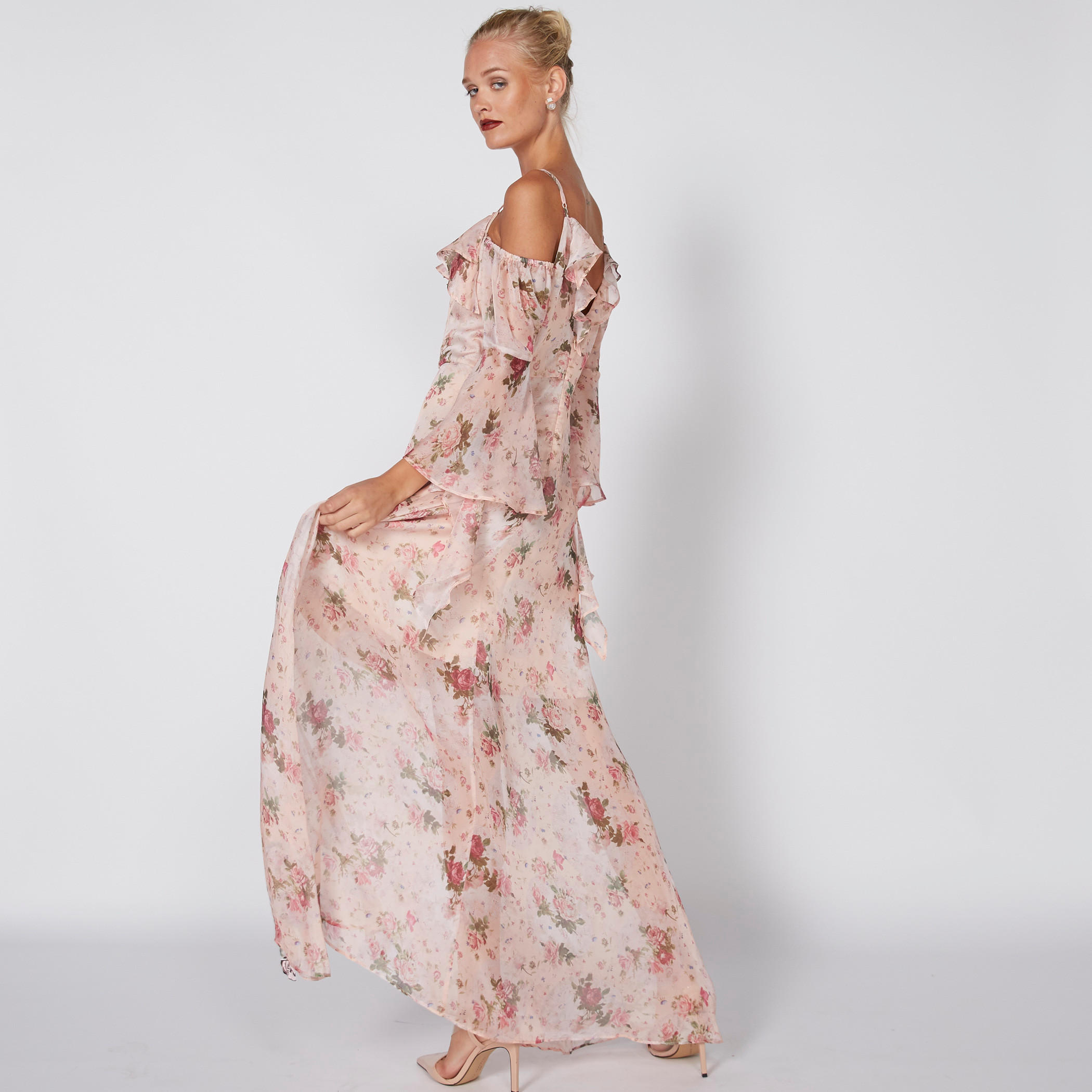 فستان طويل بأكمام طويلة وتفاصيل كشكش وطبعات-women-clothing-dresses-image-4