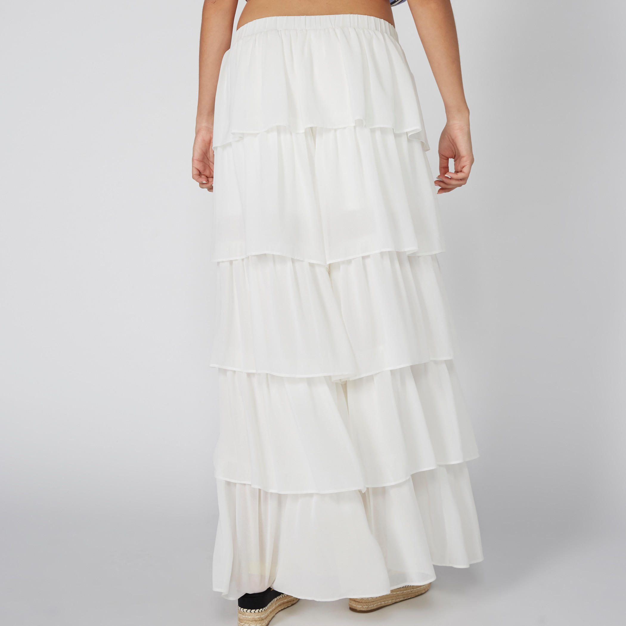 Full Length Tiered Palazzo Pants with Elasticised Waistband-women-clothing-bottoms-trousers-image-2