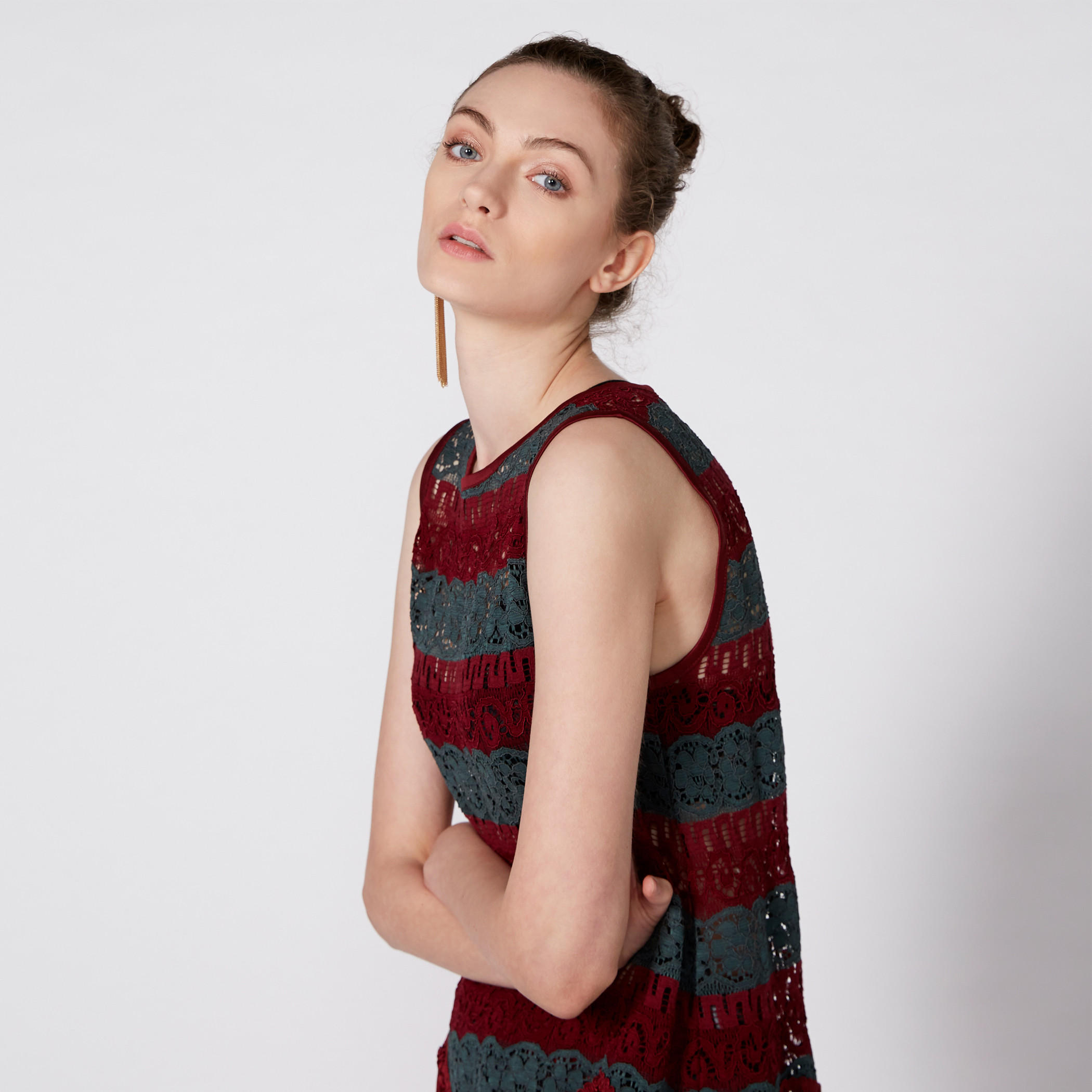 Sleeveless Top with Round Neck and Tassels-women-clothing-shirtsandblouses-blouses-image-2