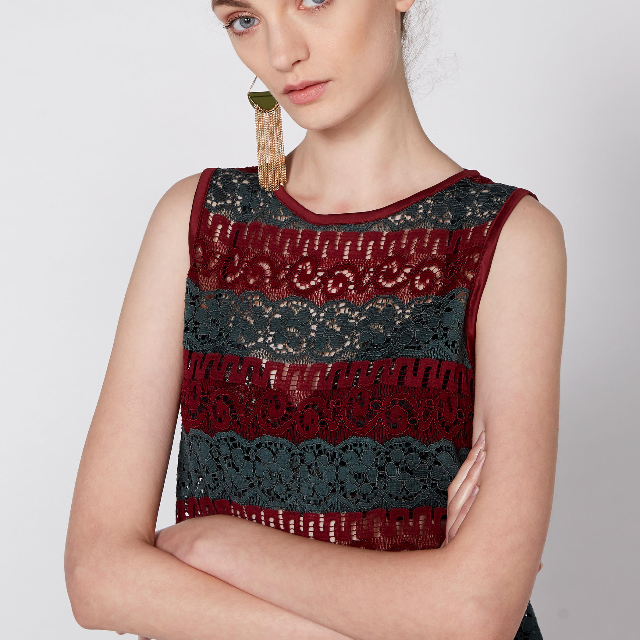 Sleeveless Top with Round Neck and Tassels-women-clothing-shirtsandblouses-blouses-image-3