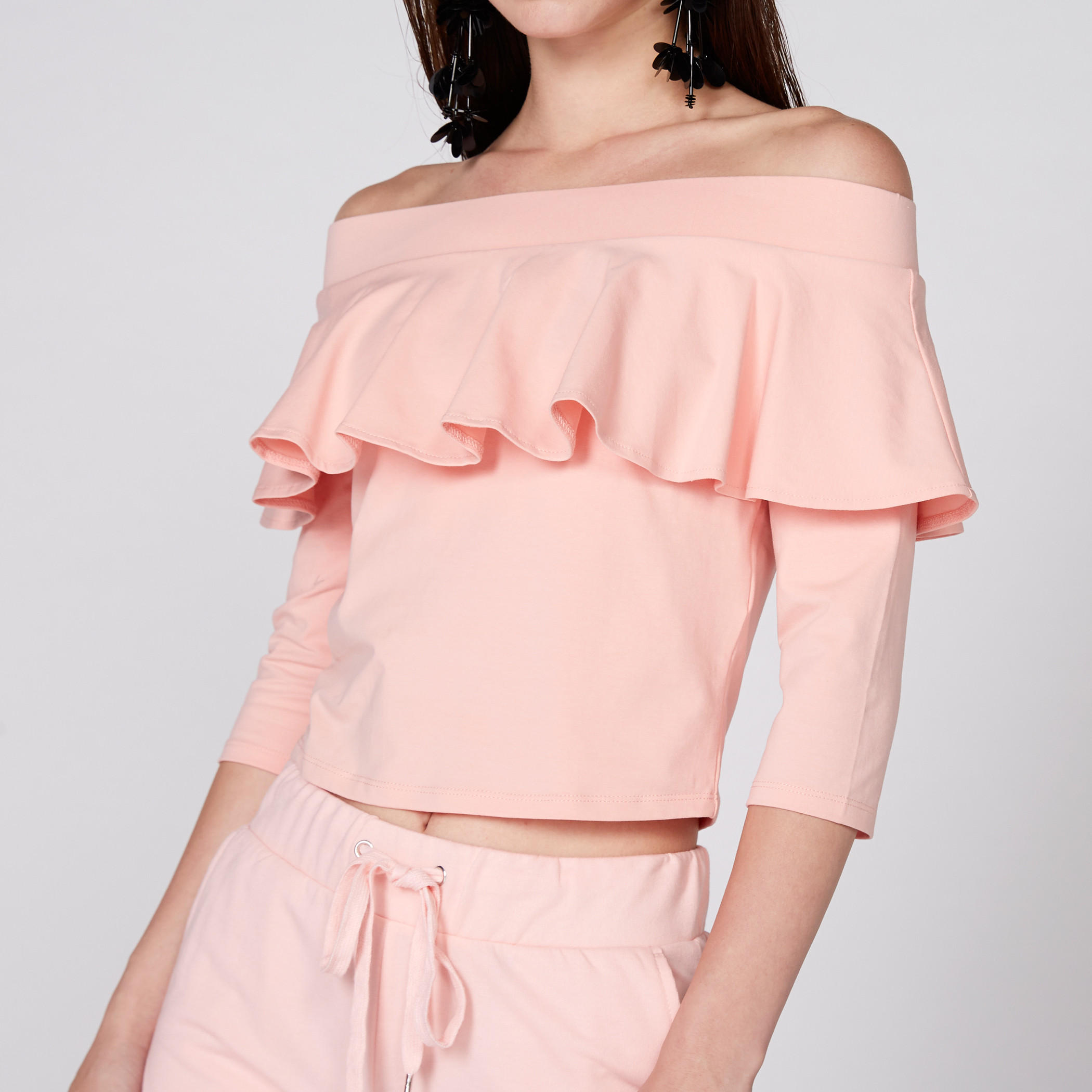 Off Shoulder Top with Frill Detail-women-clothing-shirtsandblouses-blouses-image-7