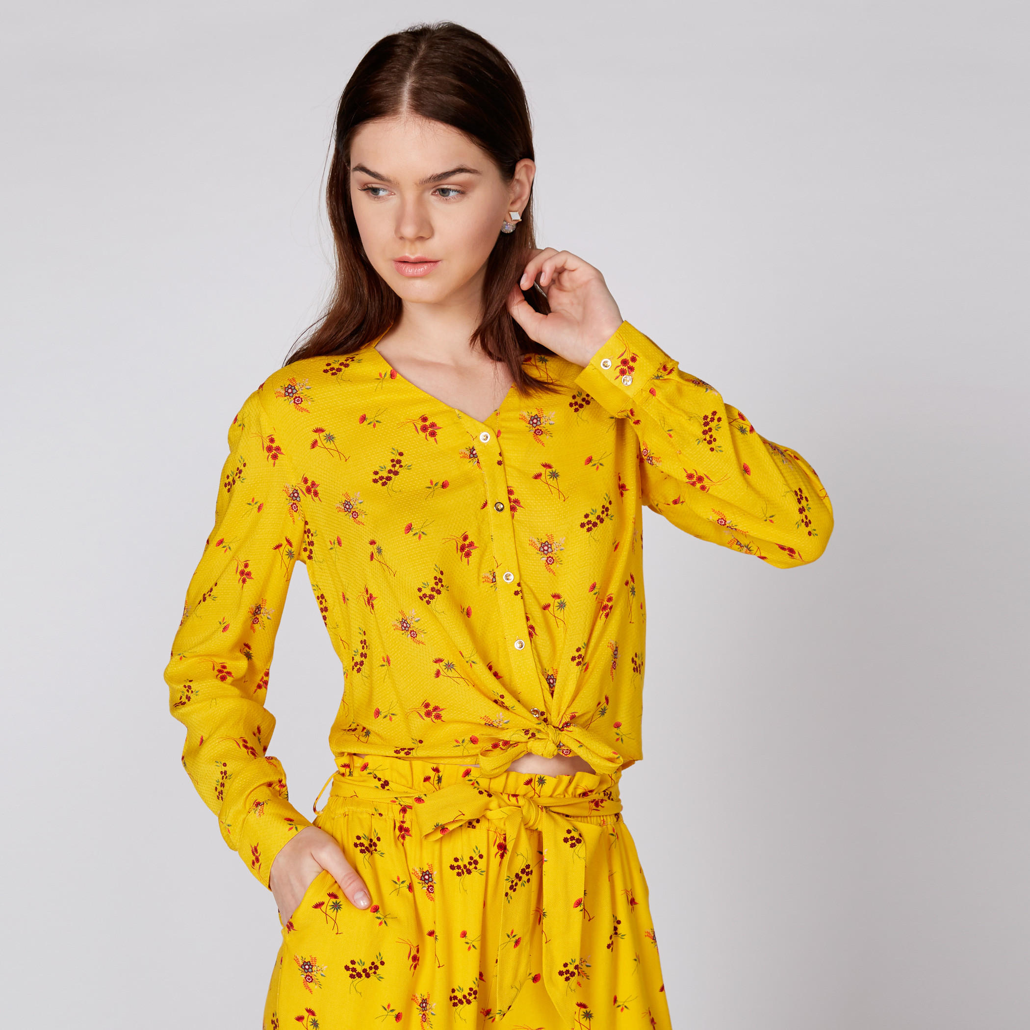Printed Shirt with Long Sleeves and Complete Placket-women-clothing-shirtsandblouses-shirts-image-1