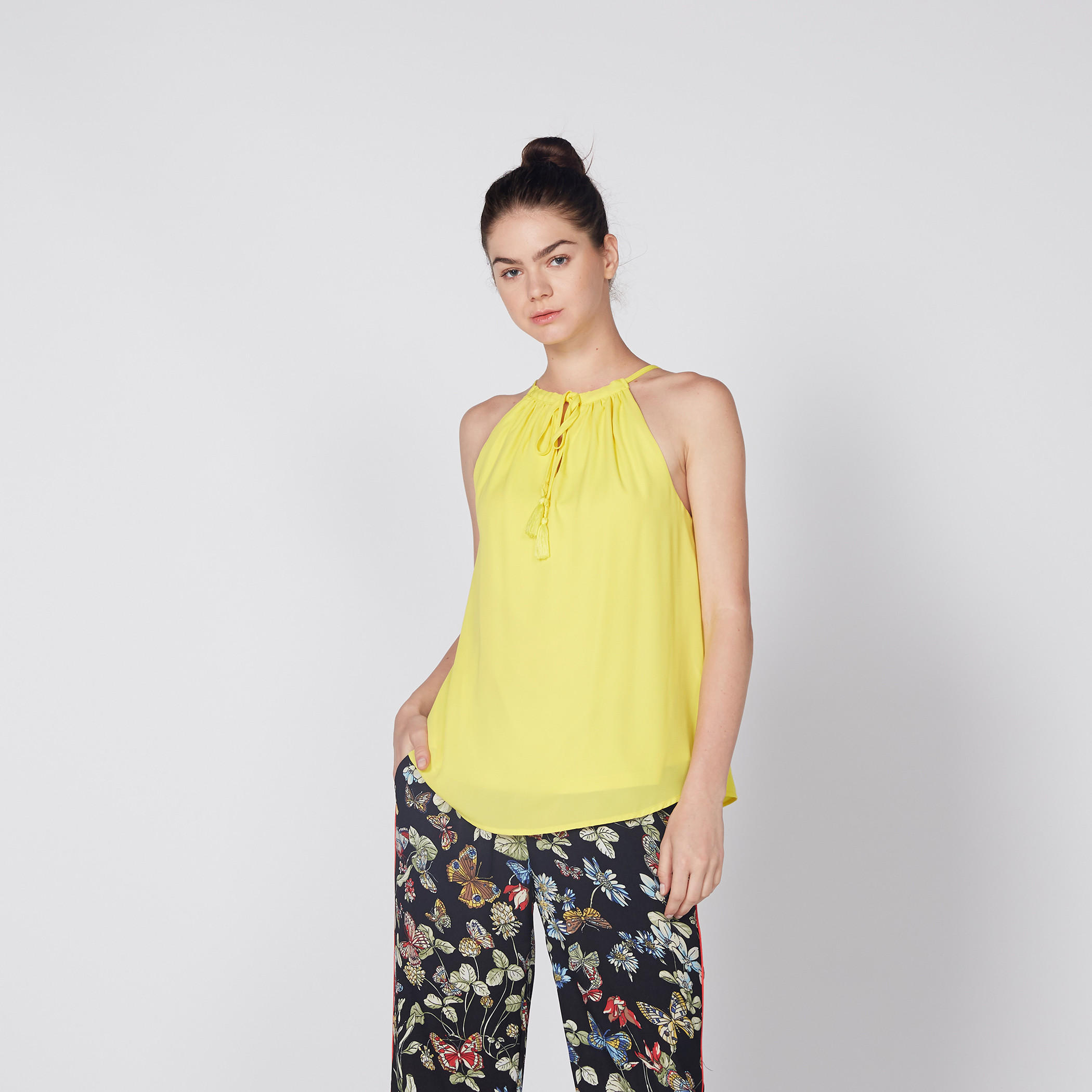 Halter Neck Top with Tie-Up Detail-women-clothing-shirtsandblouses-blouses-image-1