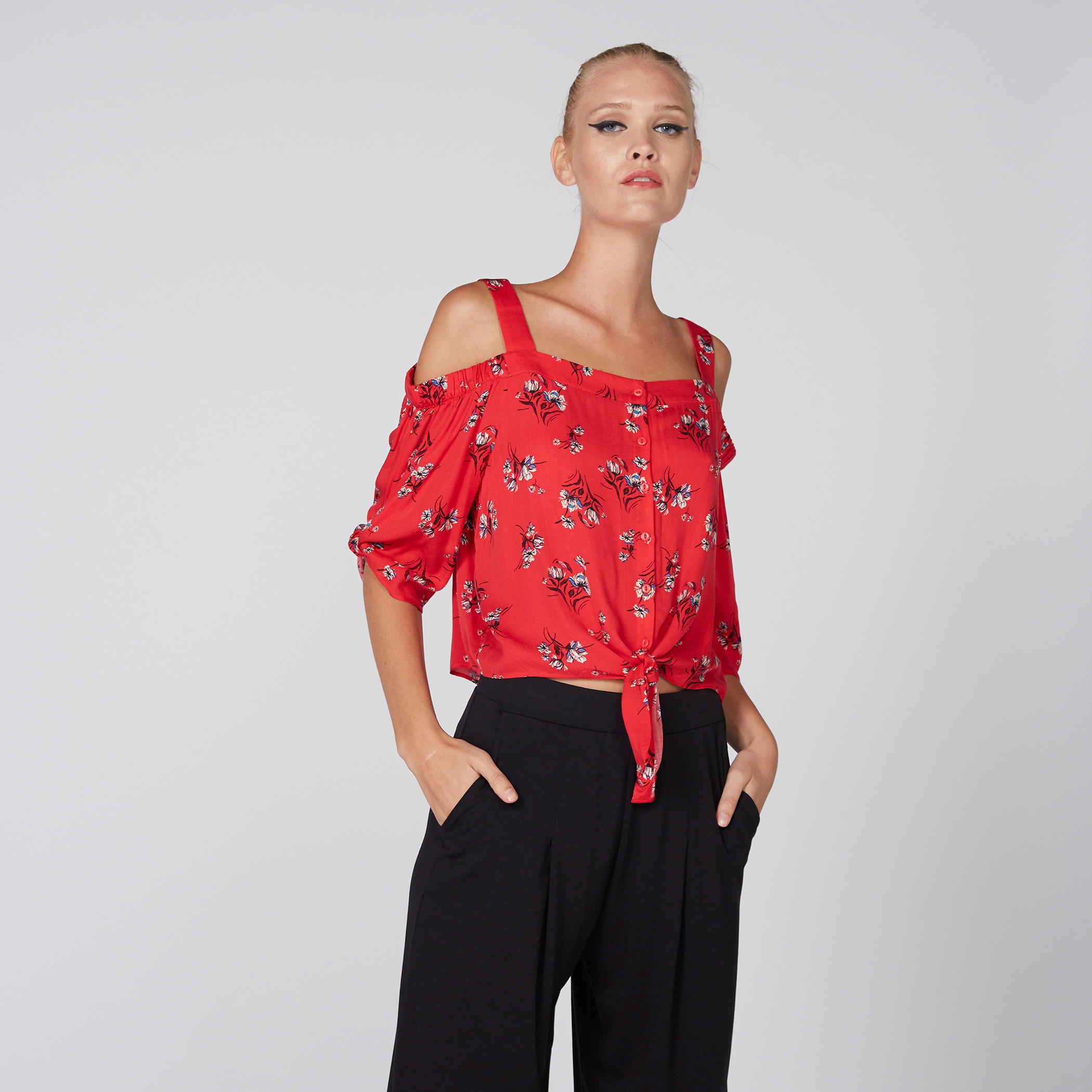 بلوزة مكشوفة الأكتاف برباط وطبعات-women-clothing-shirtsandblouses-blouses-image-3