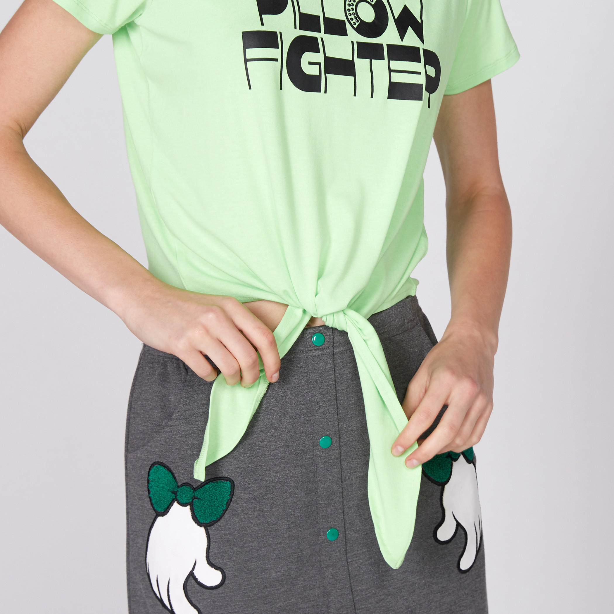 Printed T-Shirt with Round Neck and Short Sleeves-women-clothing-tshirts-image-3