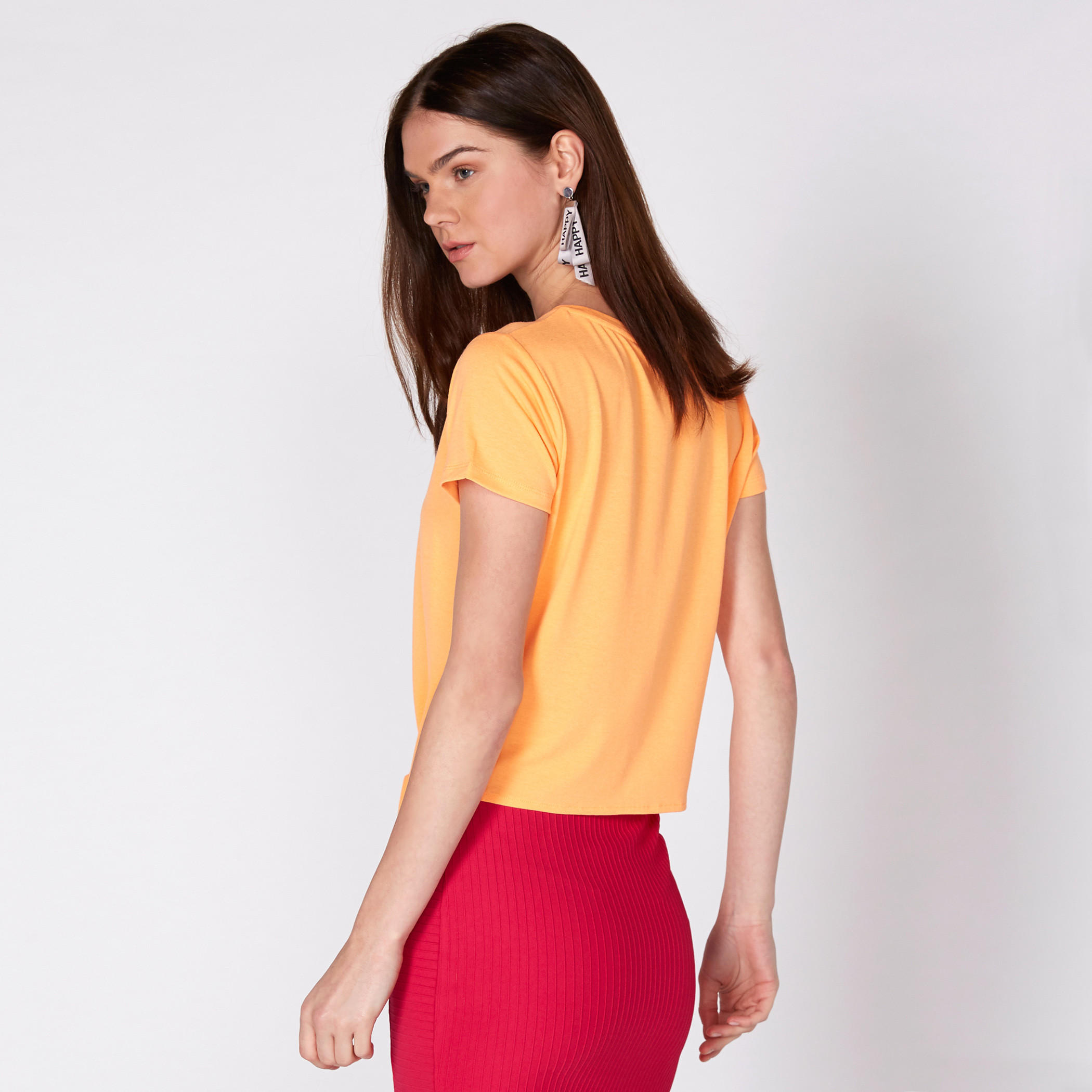 Printed T-Shirt with Round Neck and Short Sleeves-women-clothing-tshirts-image-4