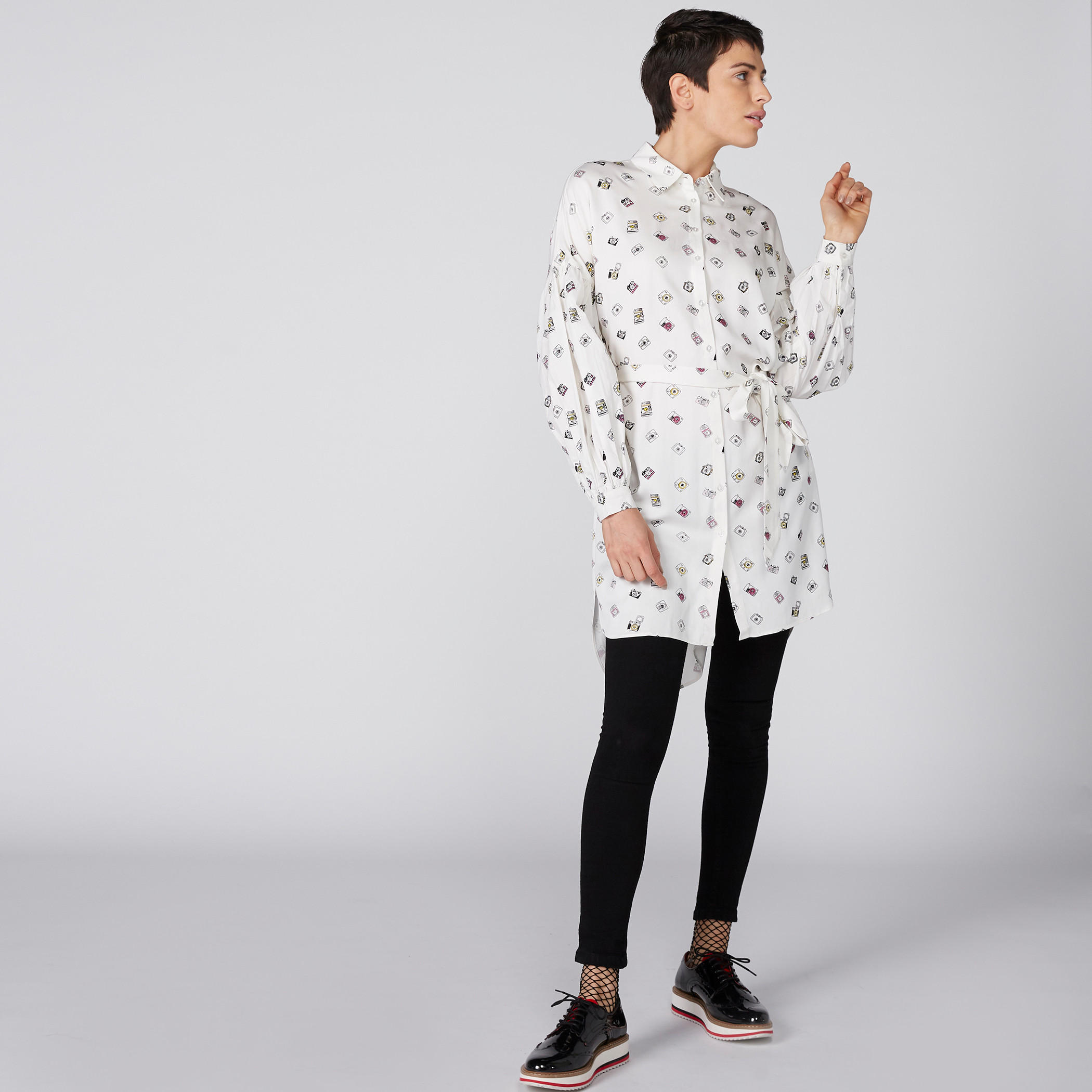 قميص بأكمام طويلة ورباط وطبعات-women-clothing-shirtsandblouses-shirts-image-2