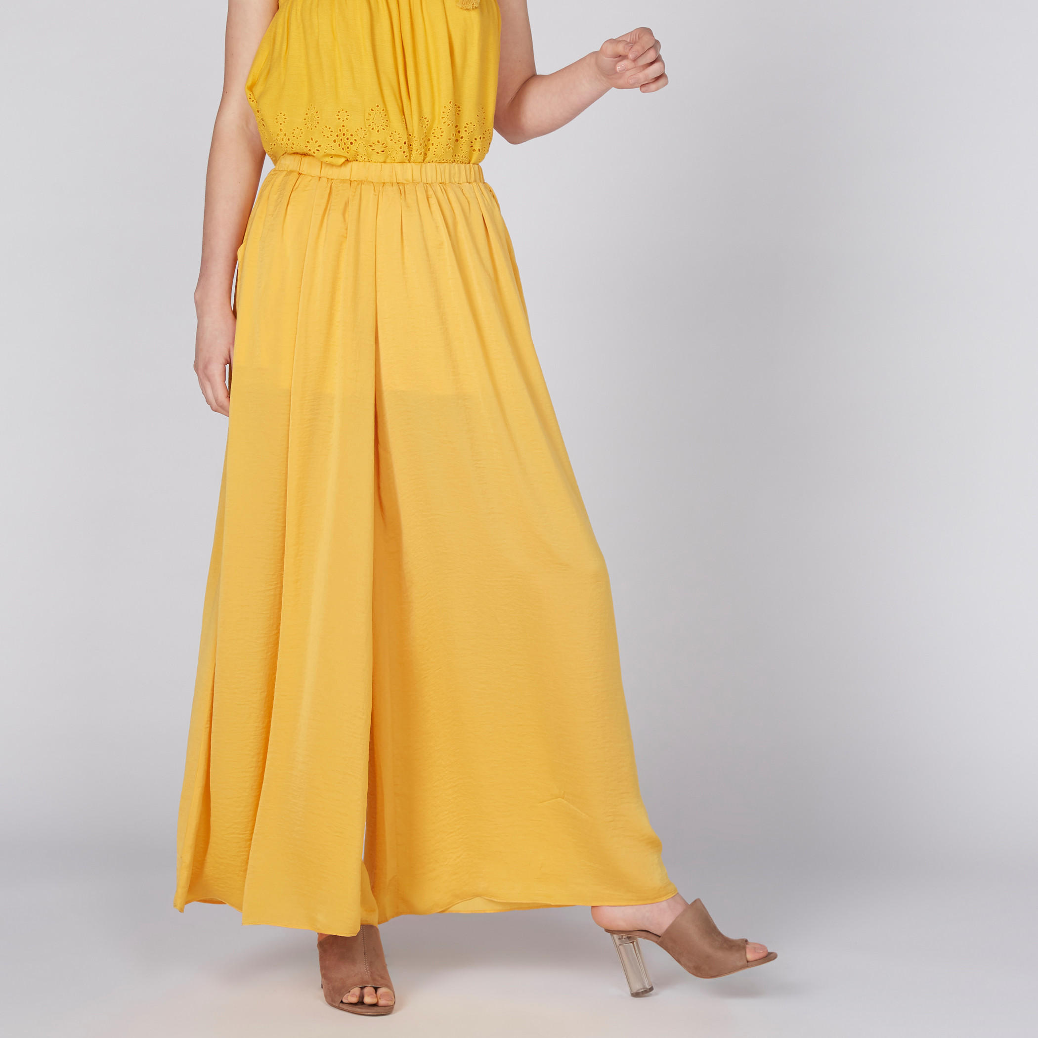 Full Length Palazzo Pants with Elasticised Waistband and Pocket Detail-women-clothing-bottoms-trousers-image-1