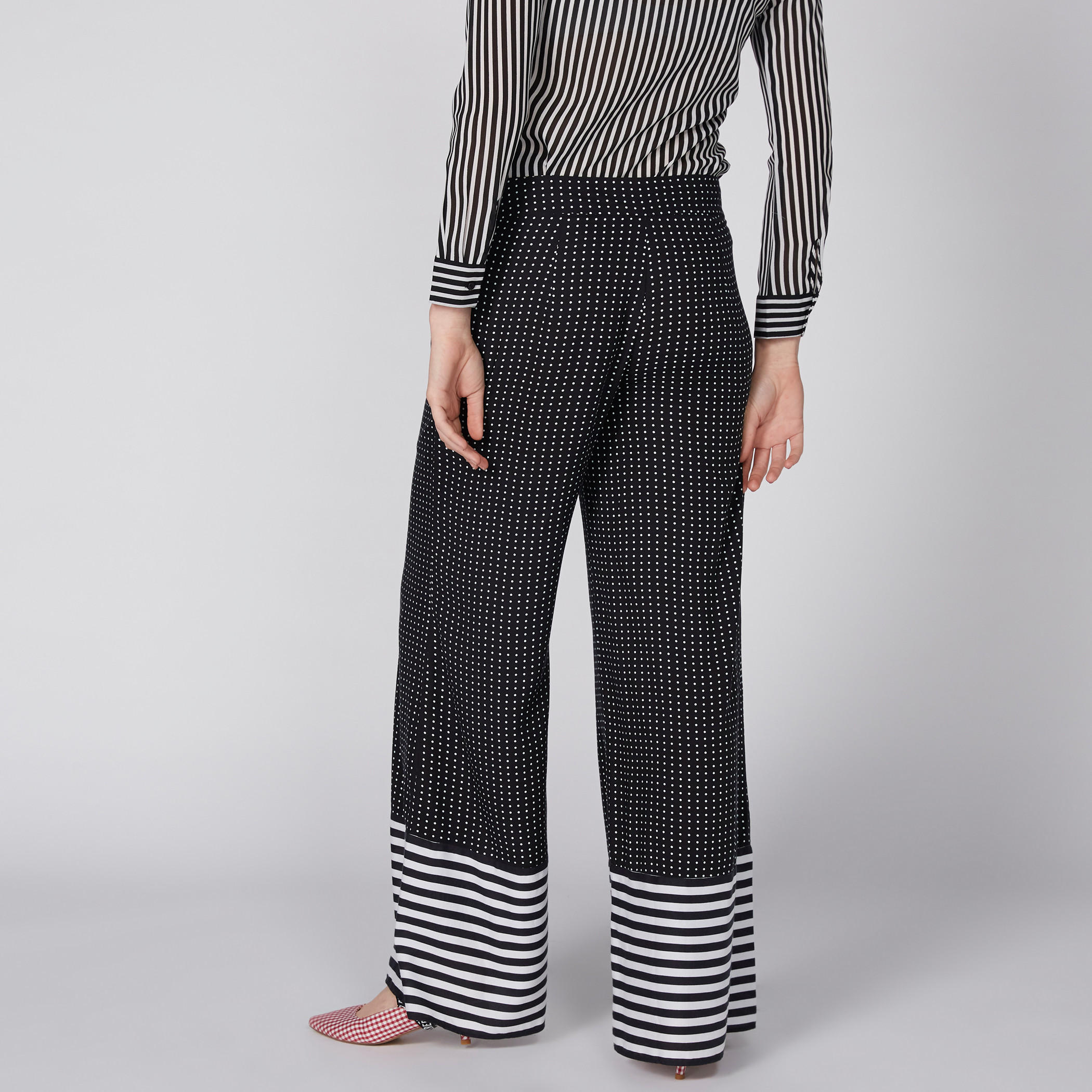 بنطال بالازو منقّط بجيوب-women-clothing-bottoms-trousers-image-1