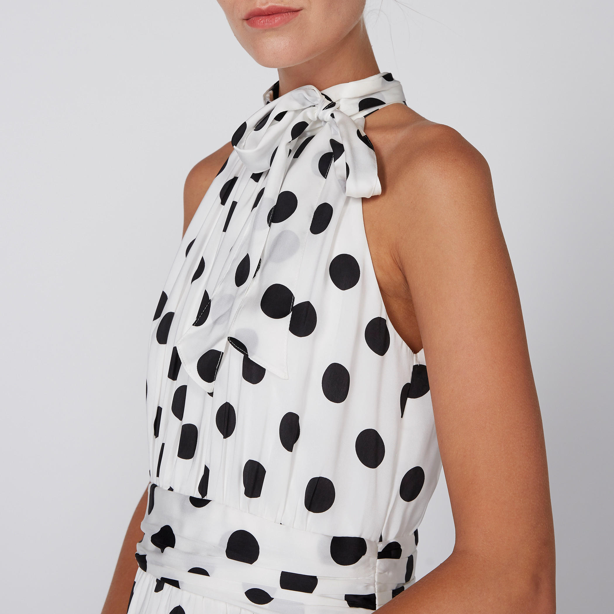 فستان ماكسي بطبعات منقطة وأربطة-women-clothing-dresses-image-2
