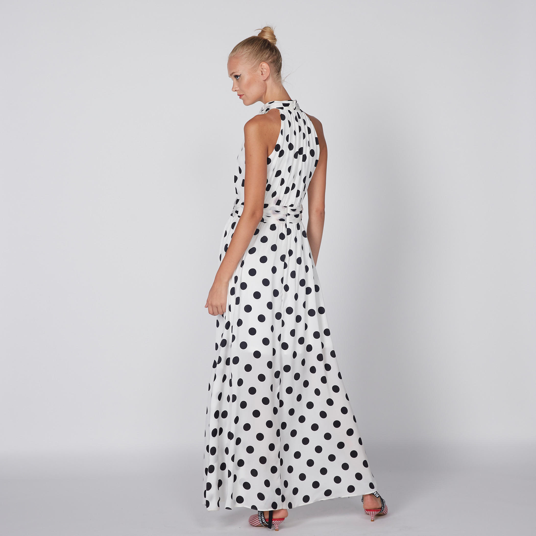 فستان ماكسي بطبعات منقطة وأربطة-women-clothing-dresses-image-4