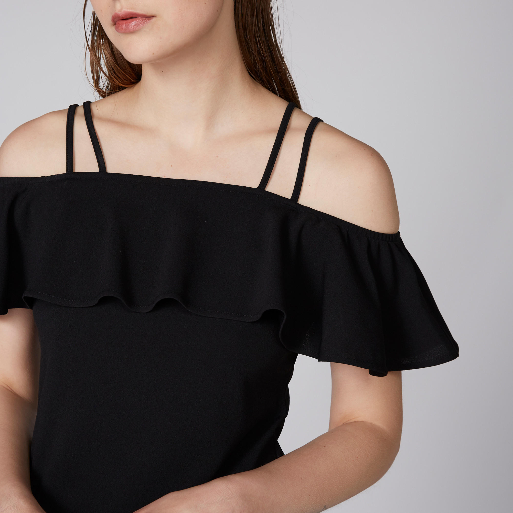 Cold Shoulder Top with Ruffle Detail-women-clothing-shirtsandblouses-blouses-image-3
