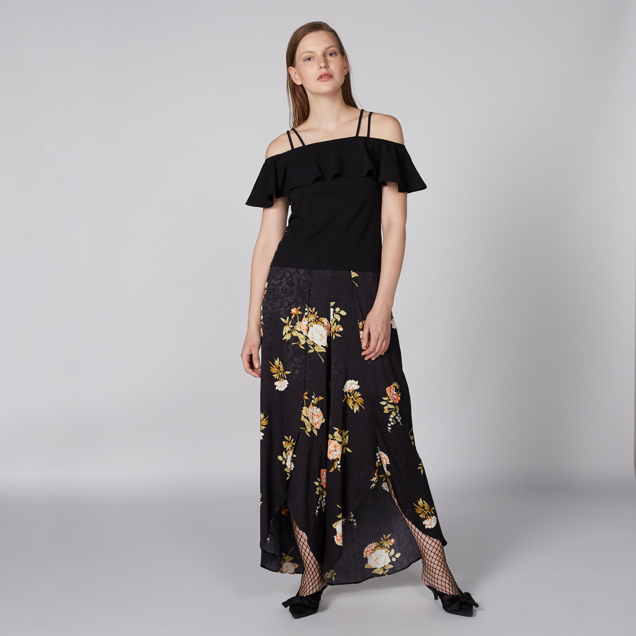 Cold Shoulder Top with Ruffle Detail-women-clothing-shirtsandblouses-blouses-image-5
