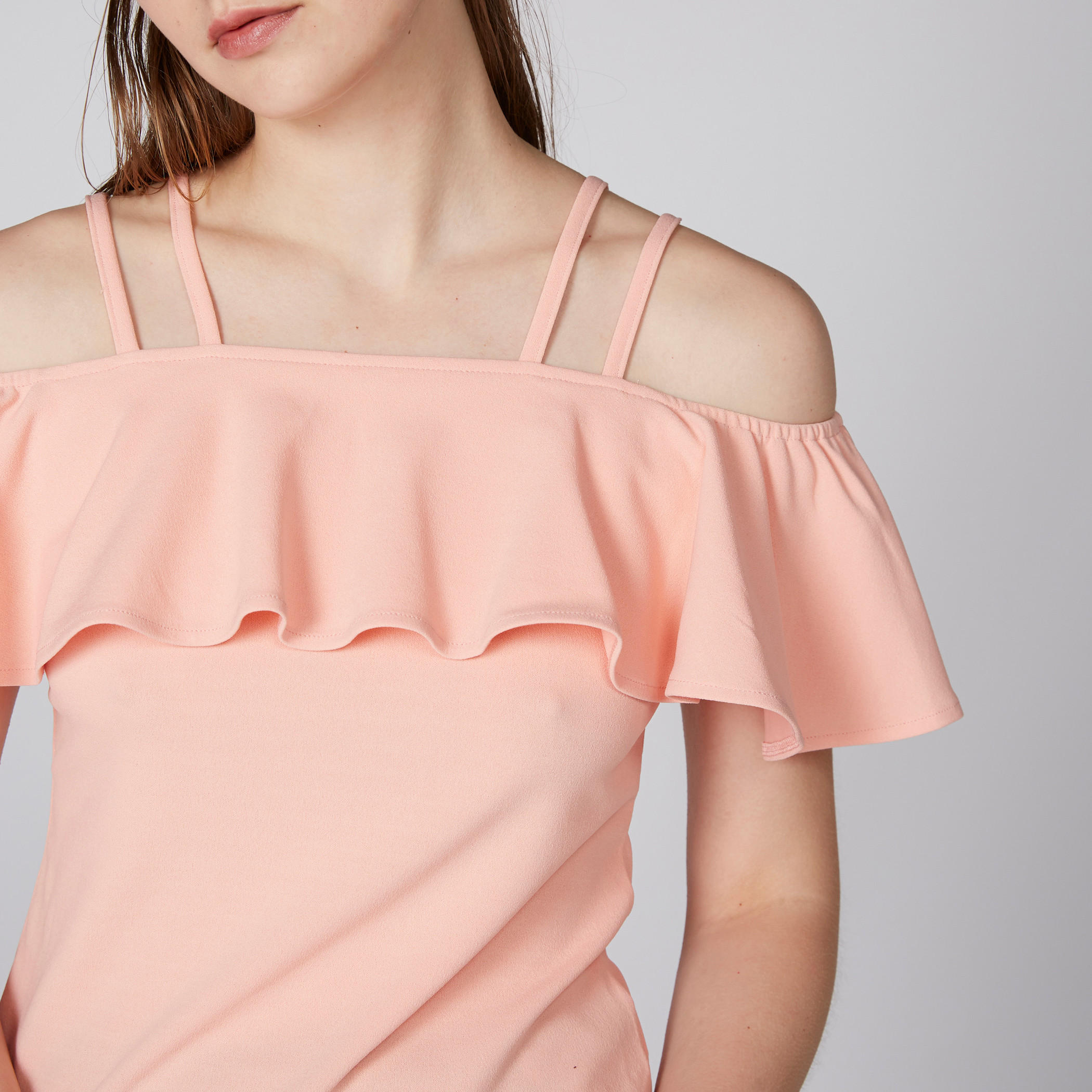 Cold Shoulder Top with Ruffle Detail-women-clothing-shirtsandblouses-blouses-image-2