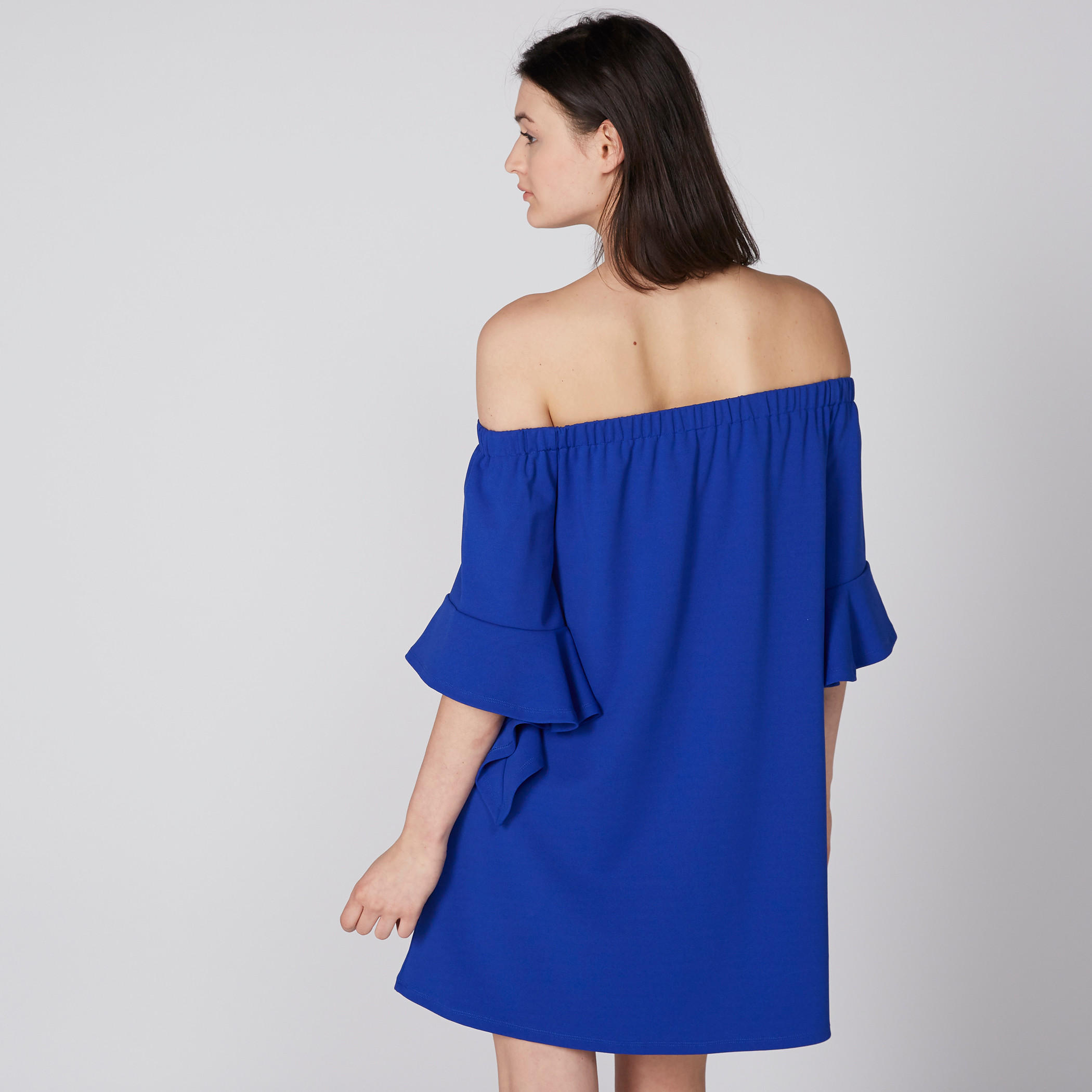 فستان قصير بأكتاف مكشوفة وأكمام واسعة-women-clothing-dresses-image-4