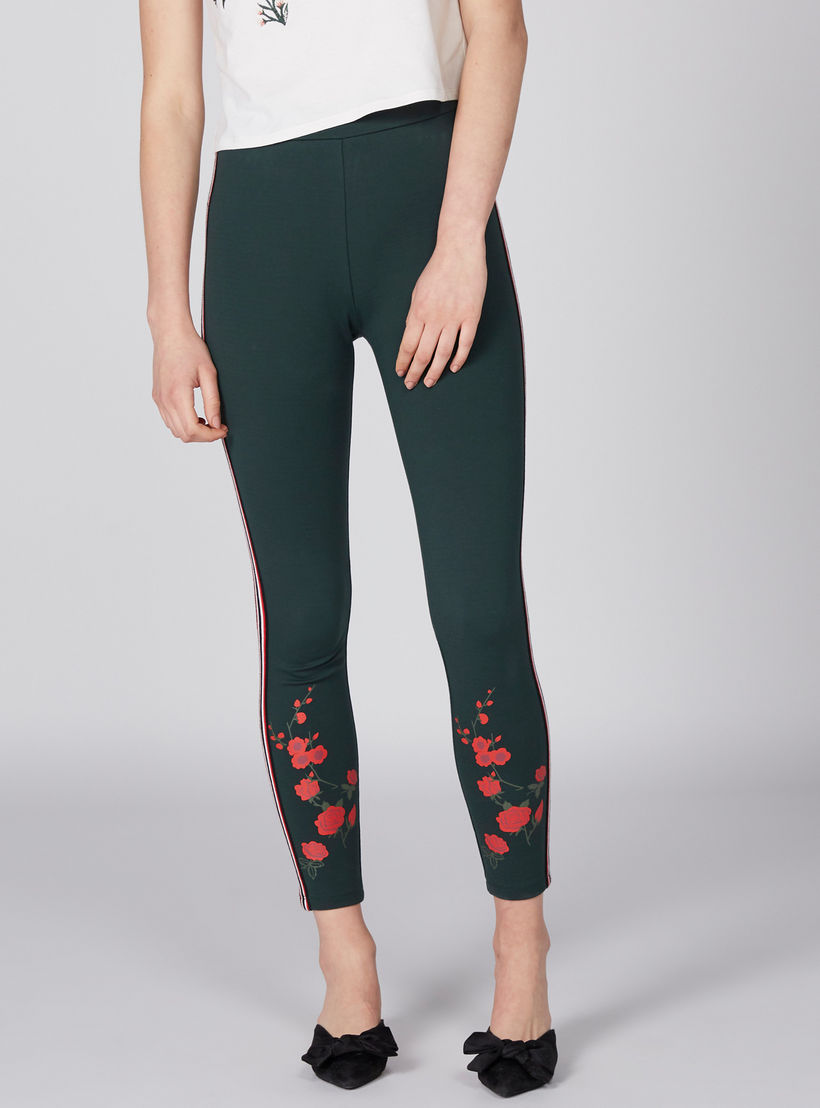 بنطال ليقنز طويل بخصر مطّاطي وطبعات-women-clothing-bottoms-leggings-image-1