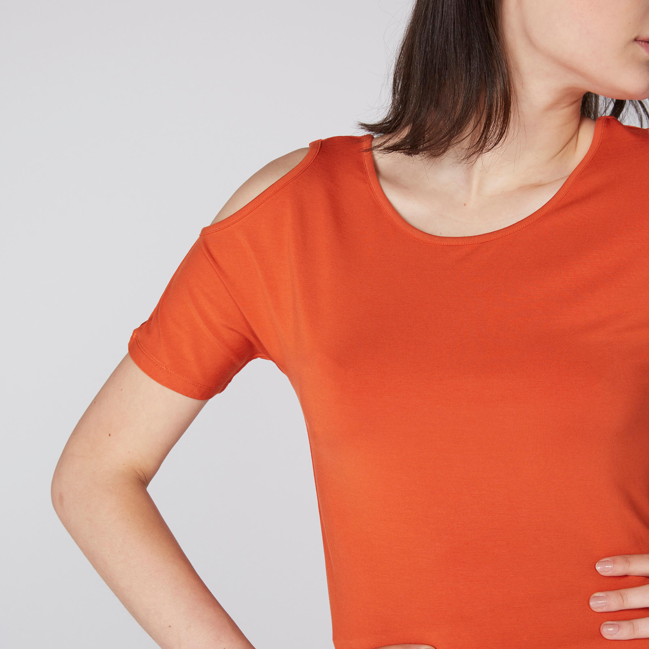 بلوزة قصيرة مكشوفة الأكتاف بأكمام قصيرة-women-clothing-shirtsandblouses-blouses-image-3