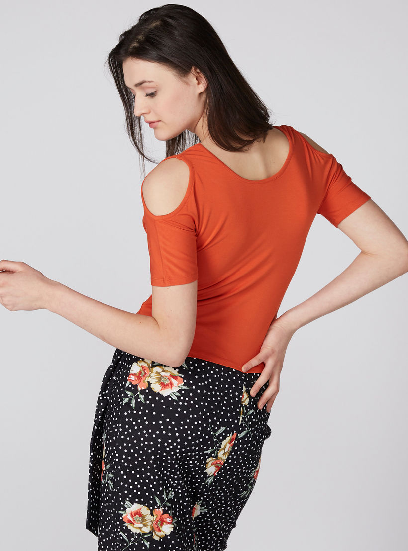 بلوزة قصيرة مكشوفة الأكتاف بأكمام قصيرة-women-clothing-shirtsandblouses-blouses-image-2